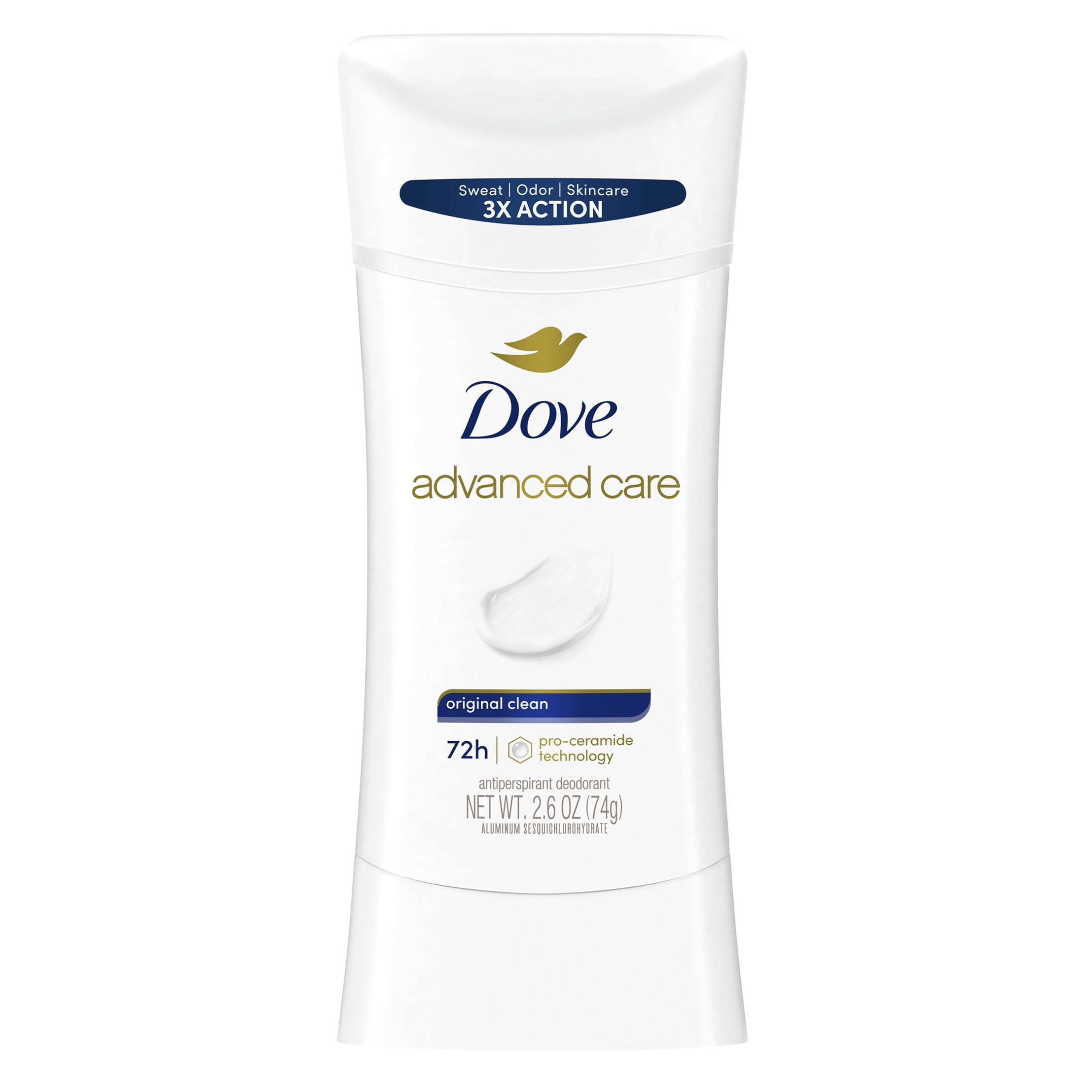 Dove Advanced Care WomenS Antiperspirant Deodorant Stick Original Clean, 2.6 Oz