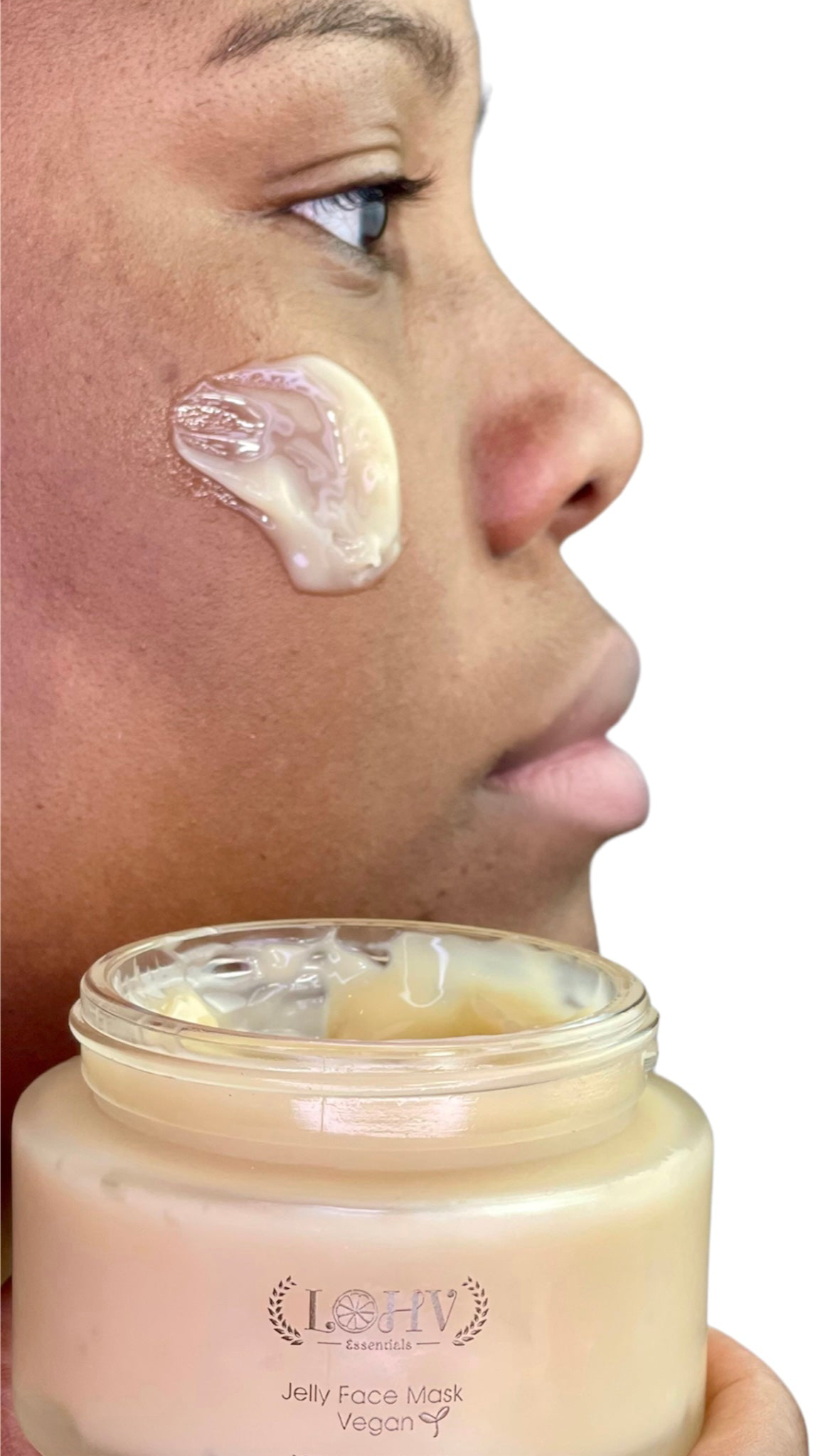 PREMIUM 100% VEGAN Rejuvenating JELLY FACE MASK With Retinol + Turmeric + Aloe Vera + Lactic acid + Rosemary Leaf