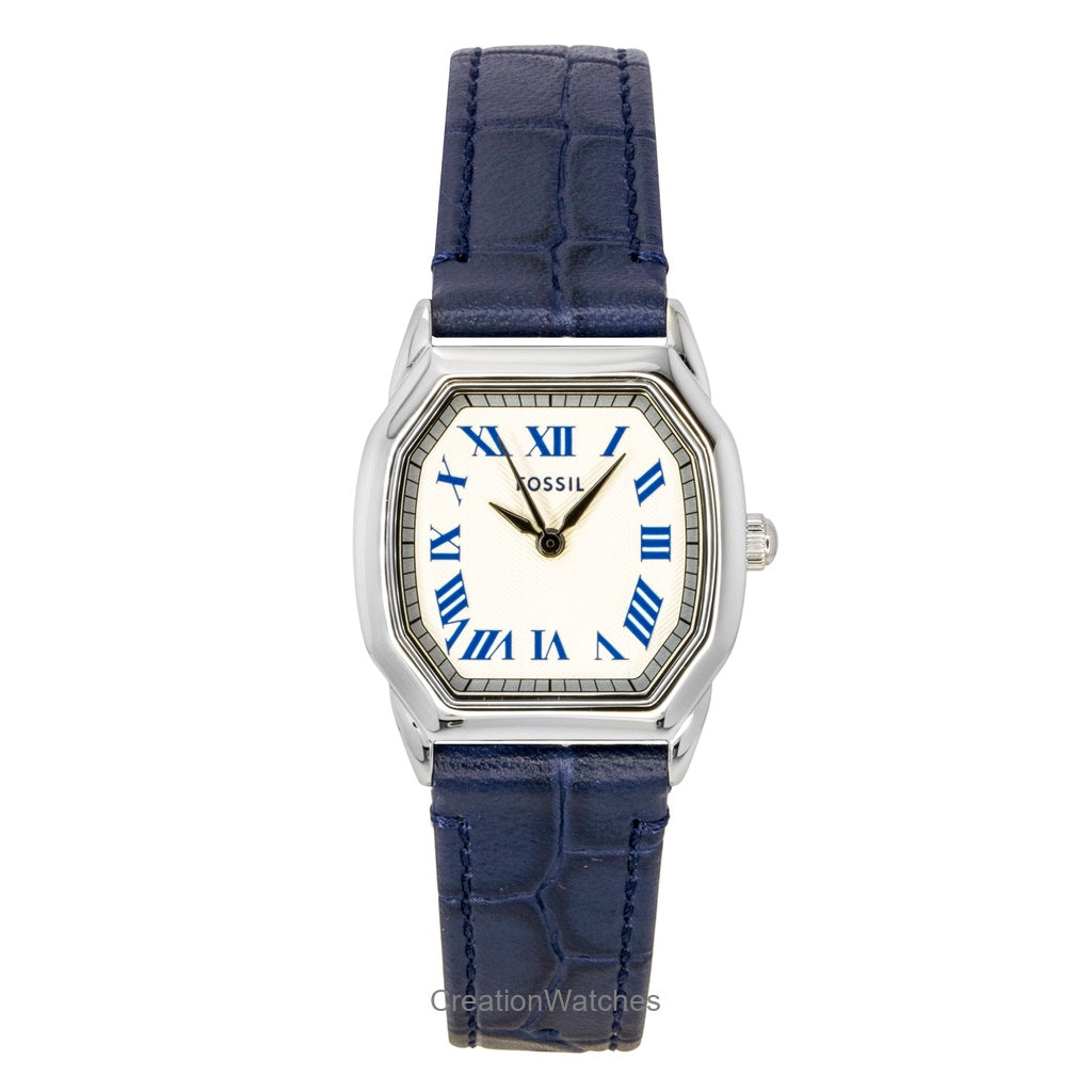 Fossil Harlow Croco Leather Cream Dial Quartz Es5425 WomenS Watch