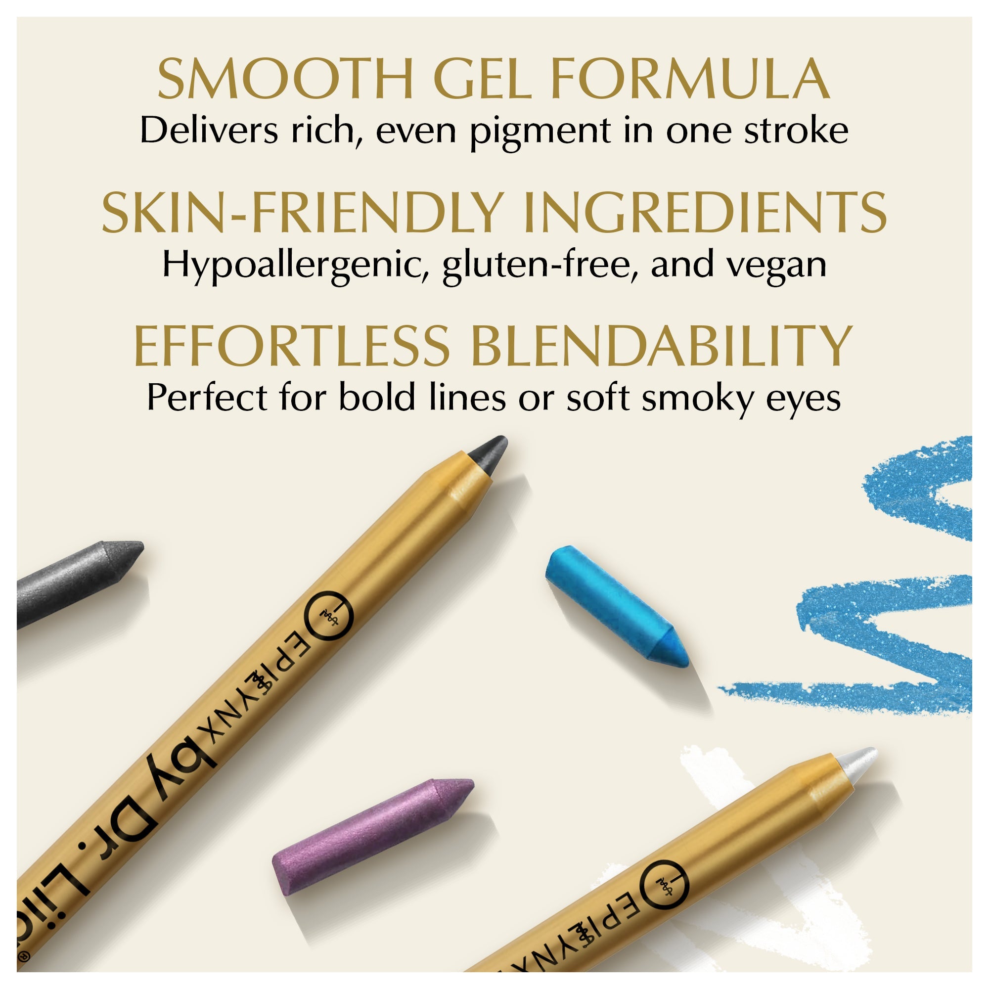 Gluten-Free Vegan Kajal Eyeliner Pen – Nut-Free & Smudge-Resistant for Sensitive Eyes