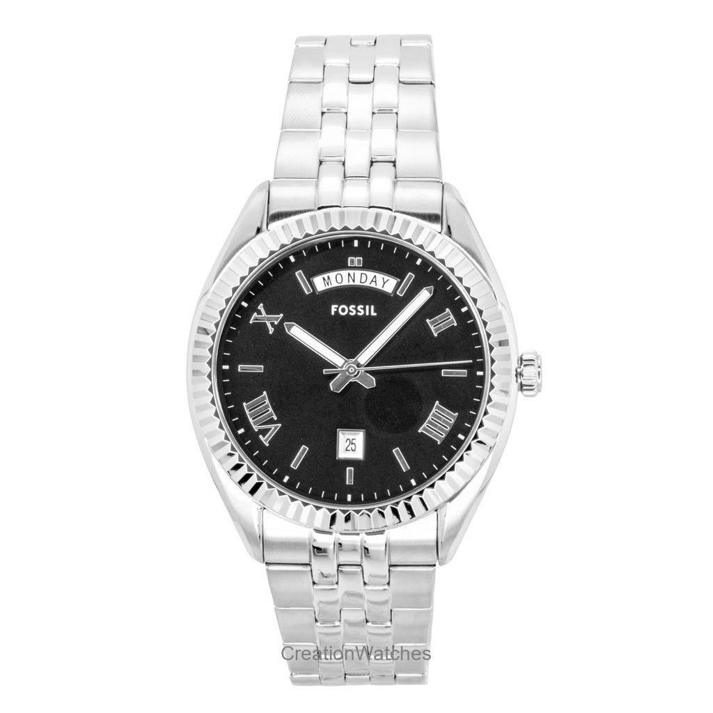 Fossil Campbell Stainless Steel Black Dial Quartz Fs6139 MenS Watch