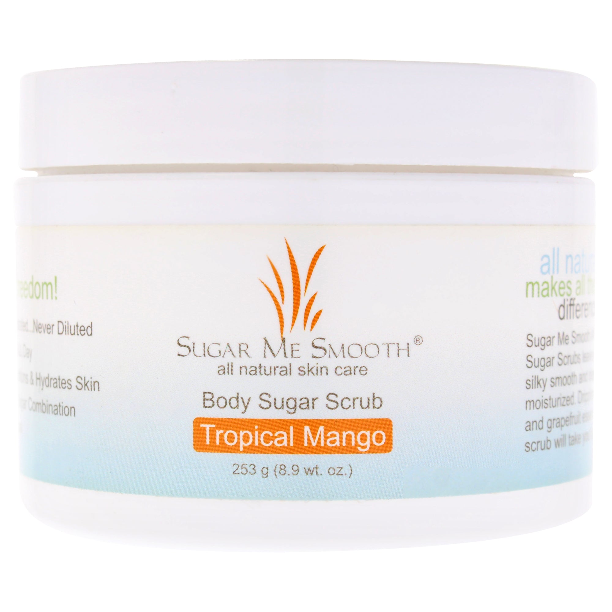 Body Sugar Scrub  Tropical Mango by Sugar Me Smooth for Unisex  8.9 oz Scrub