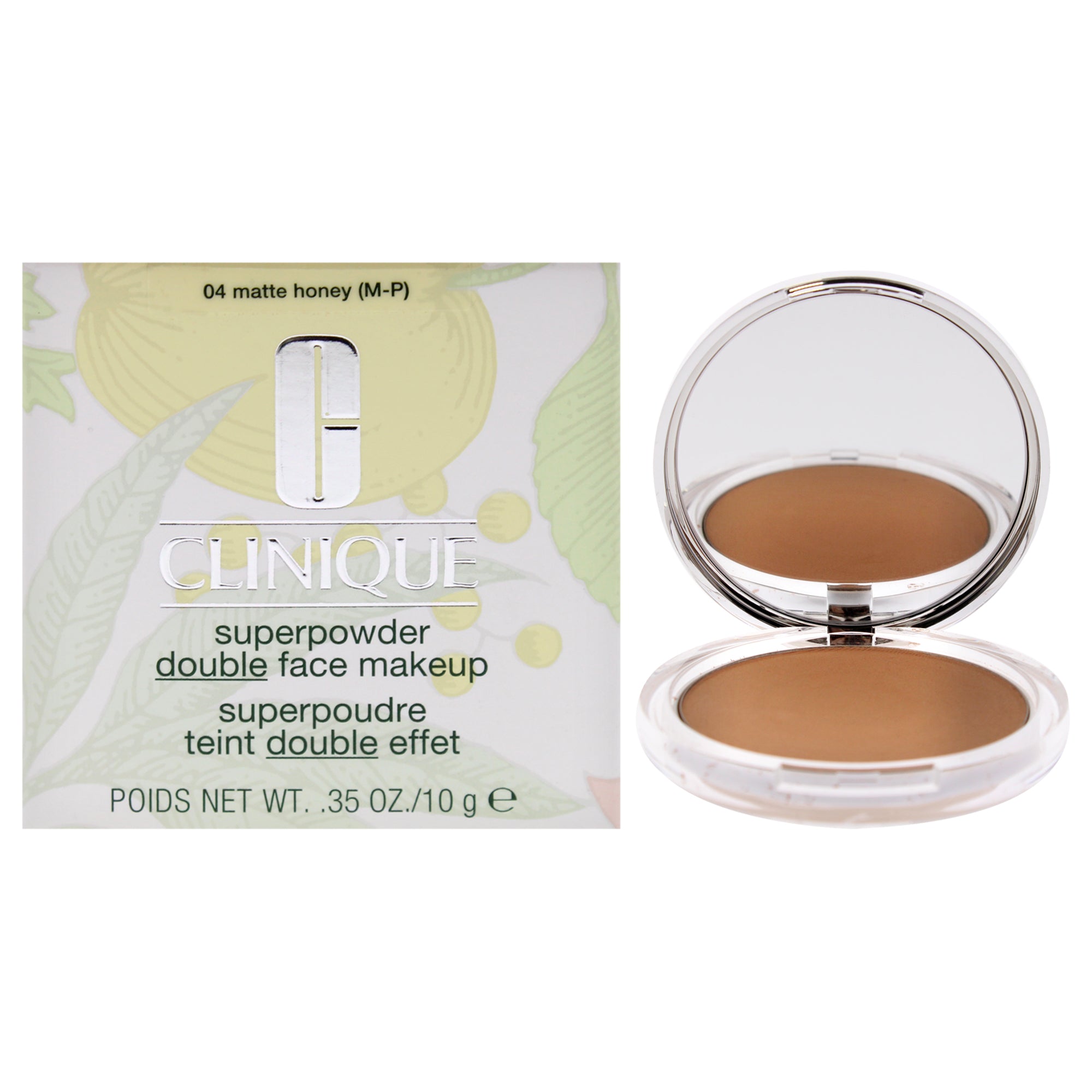 Superpowder Double Face Makeup  04 Matte Honey (MP)Dry Combination by Clinique for Women  0.35 oz Powder