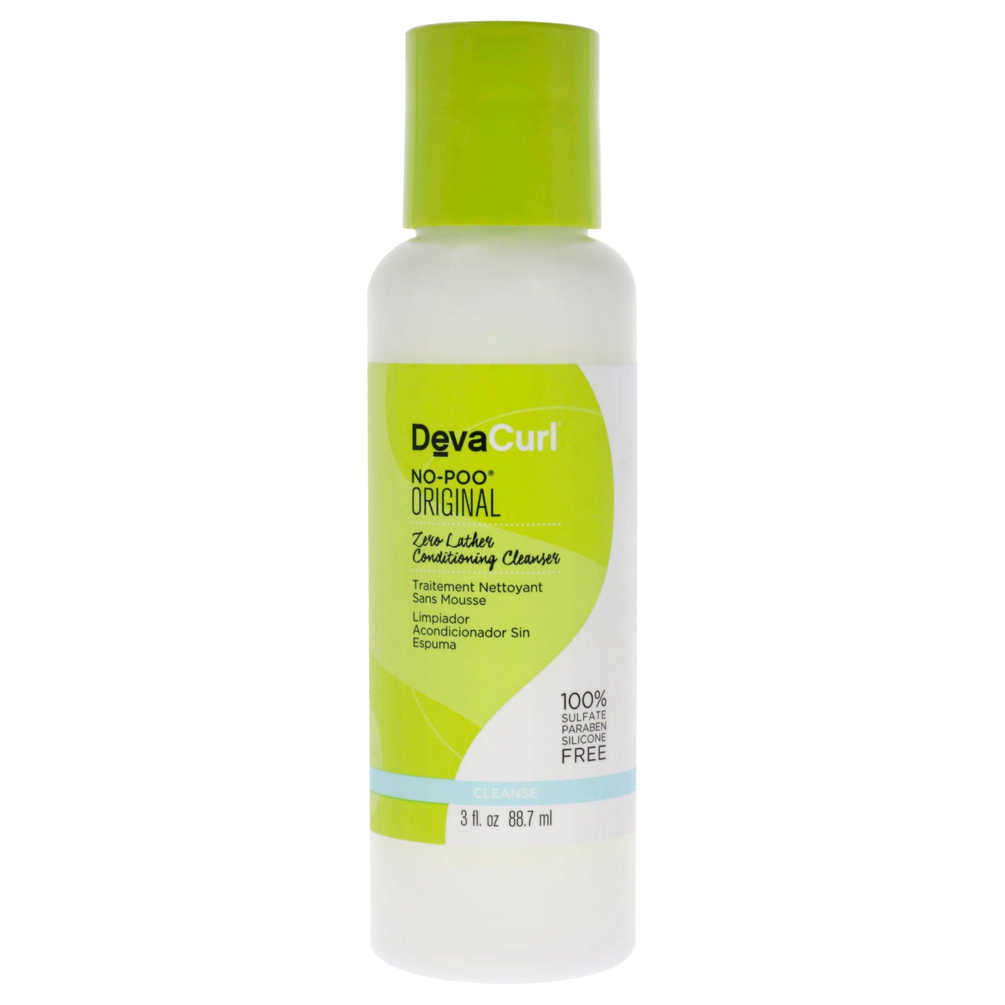 DevaCurl NoPoo Zero Lather Conditioning Cleanser by DevaCurl for Unisex  3 oz Cleanser