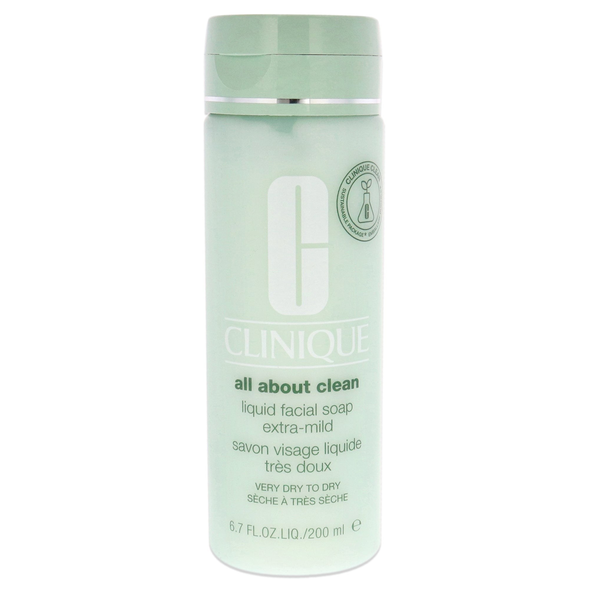 All About Clean Liquid Facial Soap Extra Mild by Clinique for Unisex  6.7 oz Soap