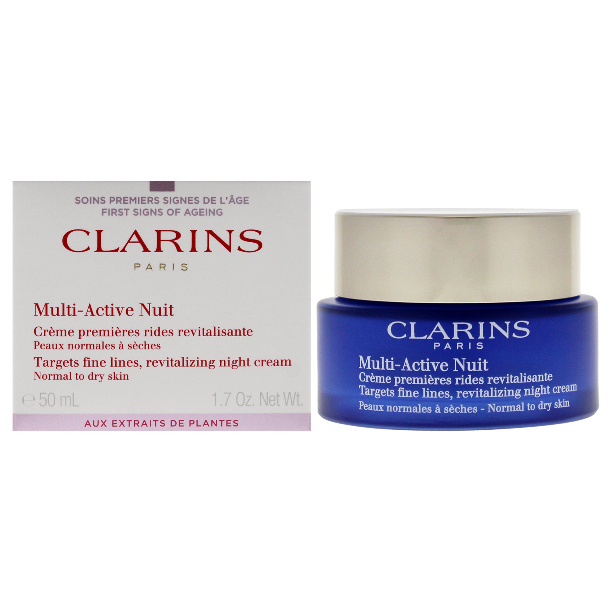 Multi-Active Night Cream - Normal To Dry Skin By Clarins For Unisex - 1.7 Oz Cream