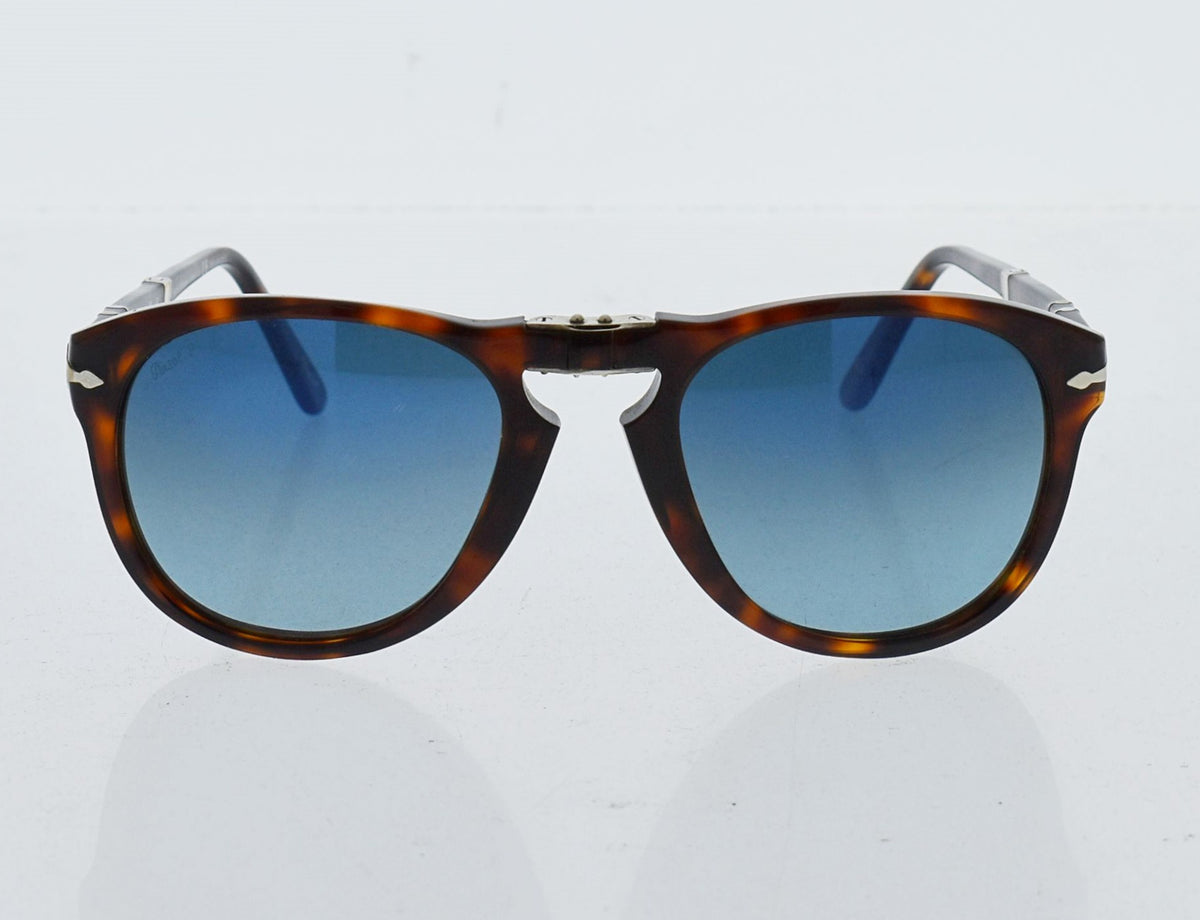 Persol Po714 24-S3 - Havana-Blue Faded Polarized By Persol For Men - 54-21-140 Mm Sunglasses