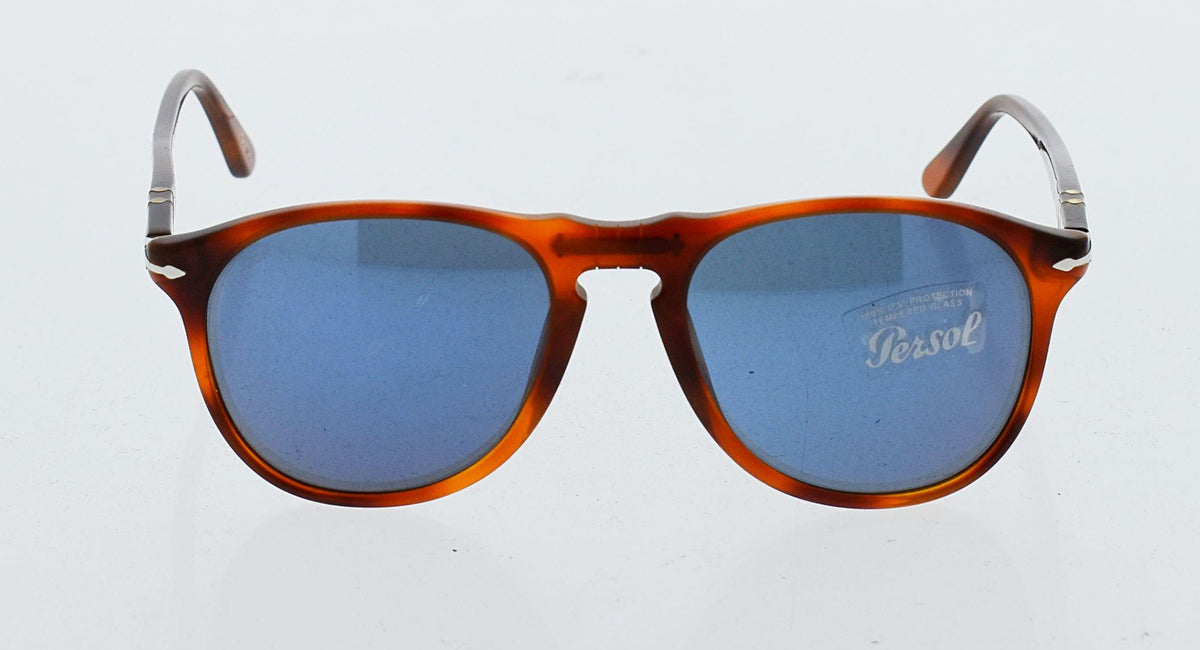 Persol Po9649S 96-56 - Terra Di Siena-Blue By Persol For Men - 52-18-145 Mm Sunglasses