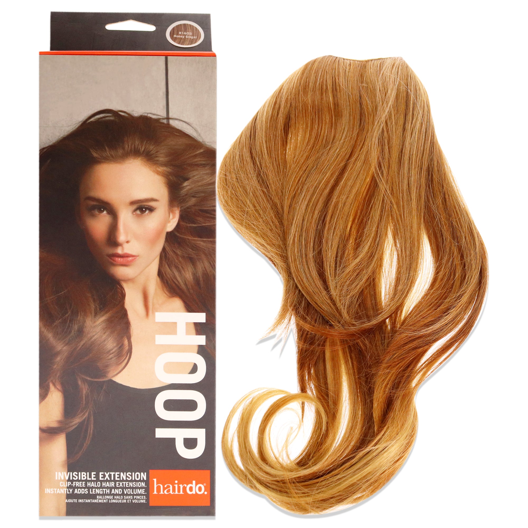 Invisible Extension - R14 25 Honey Ginger By Hairdo For Women - 1 Pc Hair Extension
