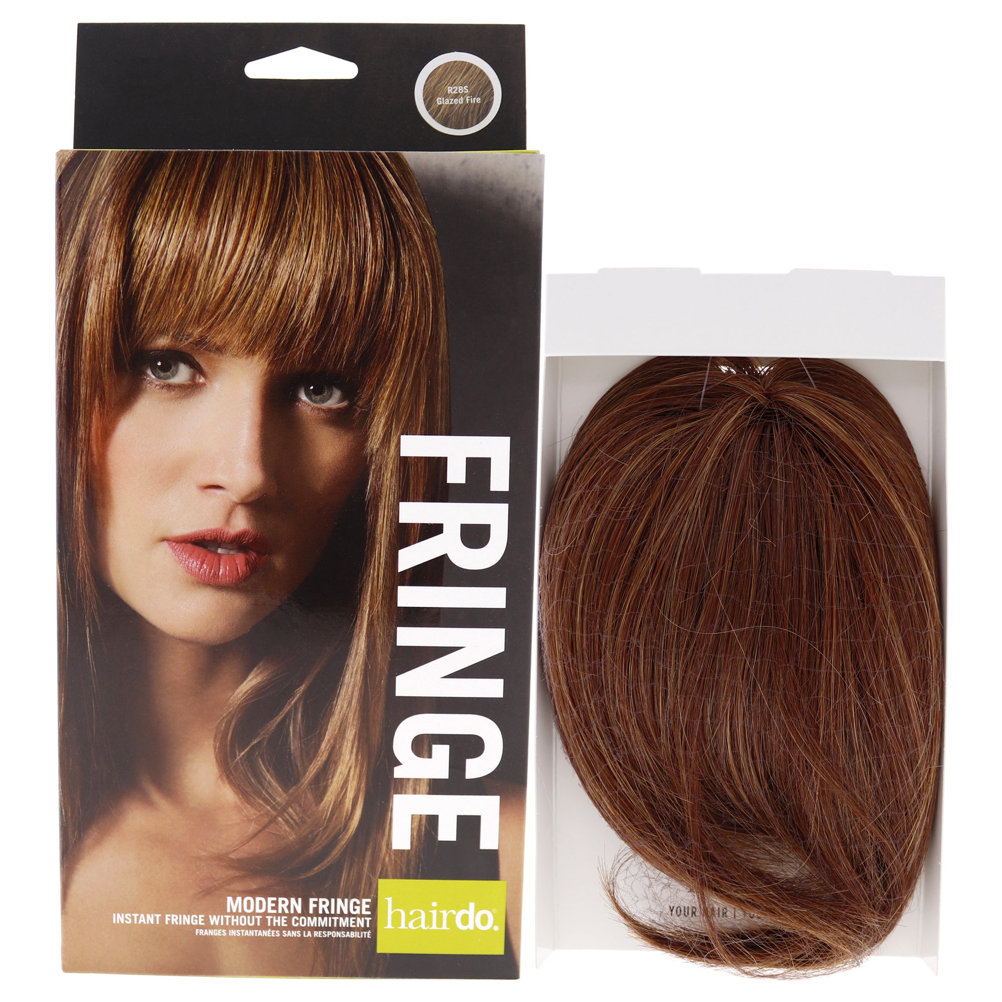 Modern Fringe Clip In Bang - R28S Glazed Fire By Hairdo For Women - 1 Pc Hair Extension