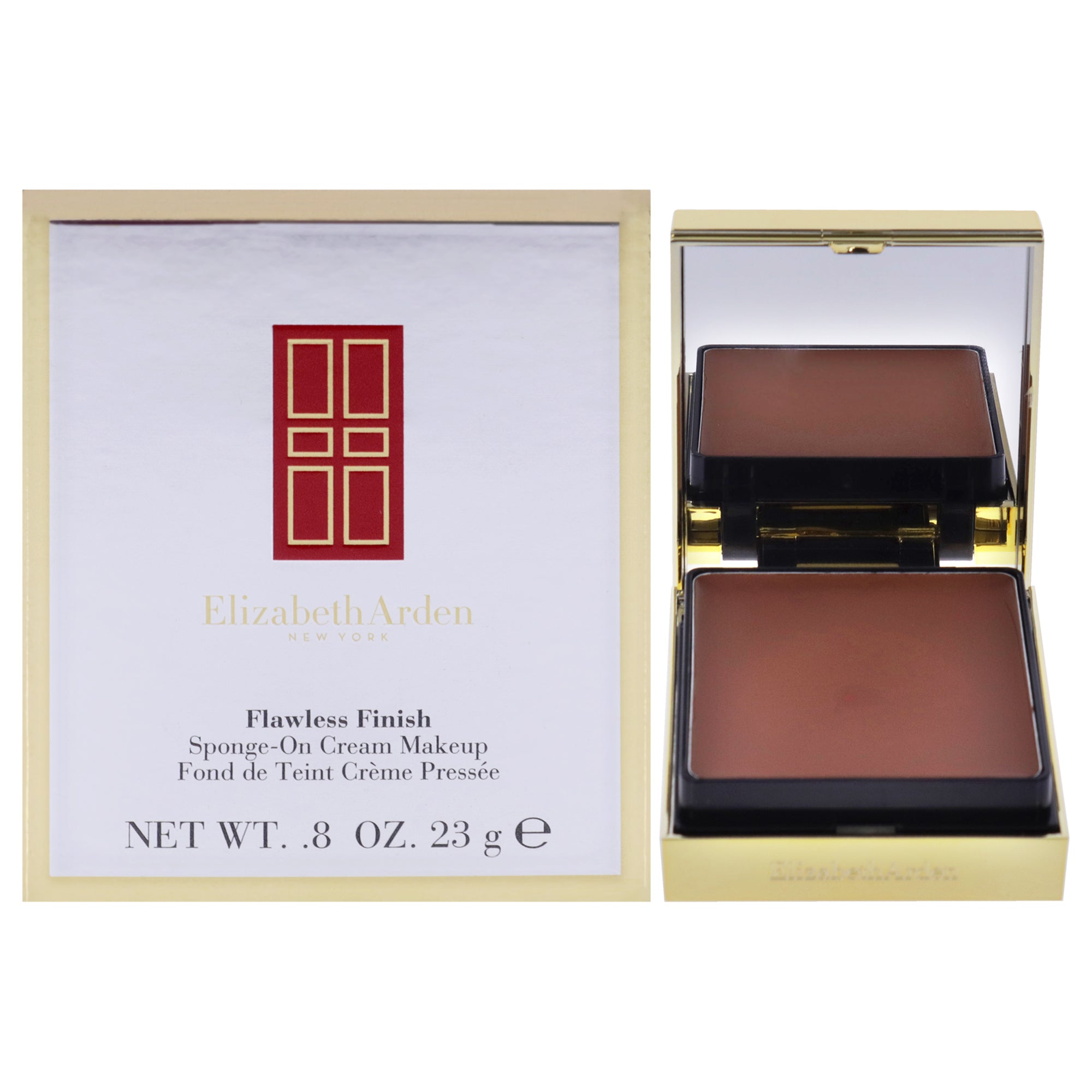 Flawless Finish SpongeOn Cream Makeup  57 Chestnut by Elizabeth Arden for Women  0.8 oz Foundation
