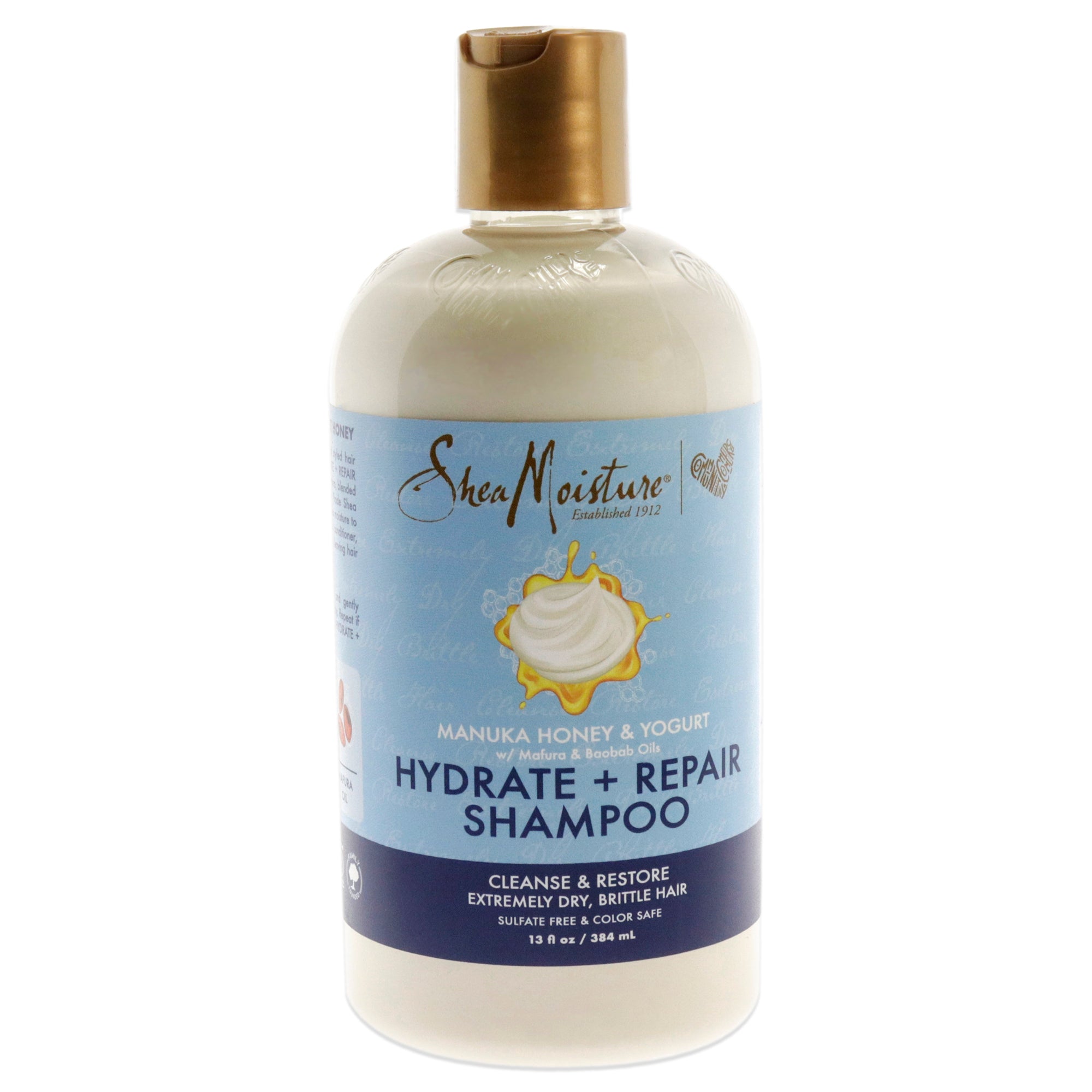 Manuka Honey And Yogurt Hydrate Plus Repair Shampoo By Shea Moisture For Unisex - 13 Oz Shampoo