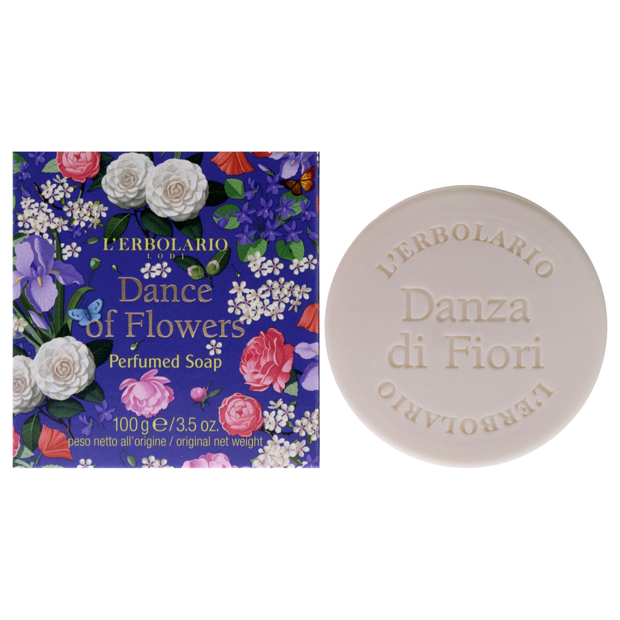 Dance Of Flowers Perfumed Bar Soap By Lerbolario For Unisex - 3.5 Oz Soap