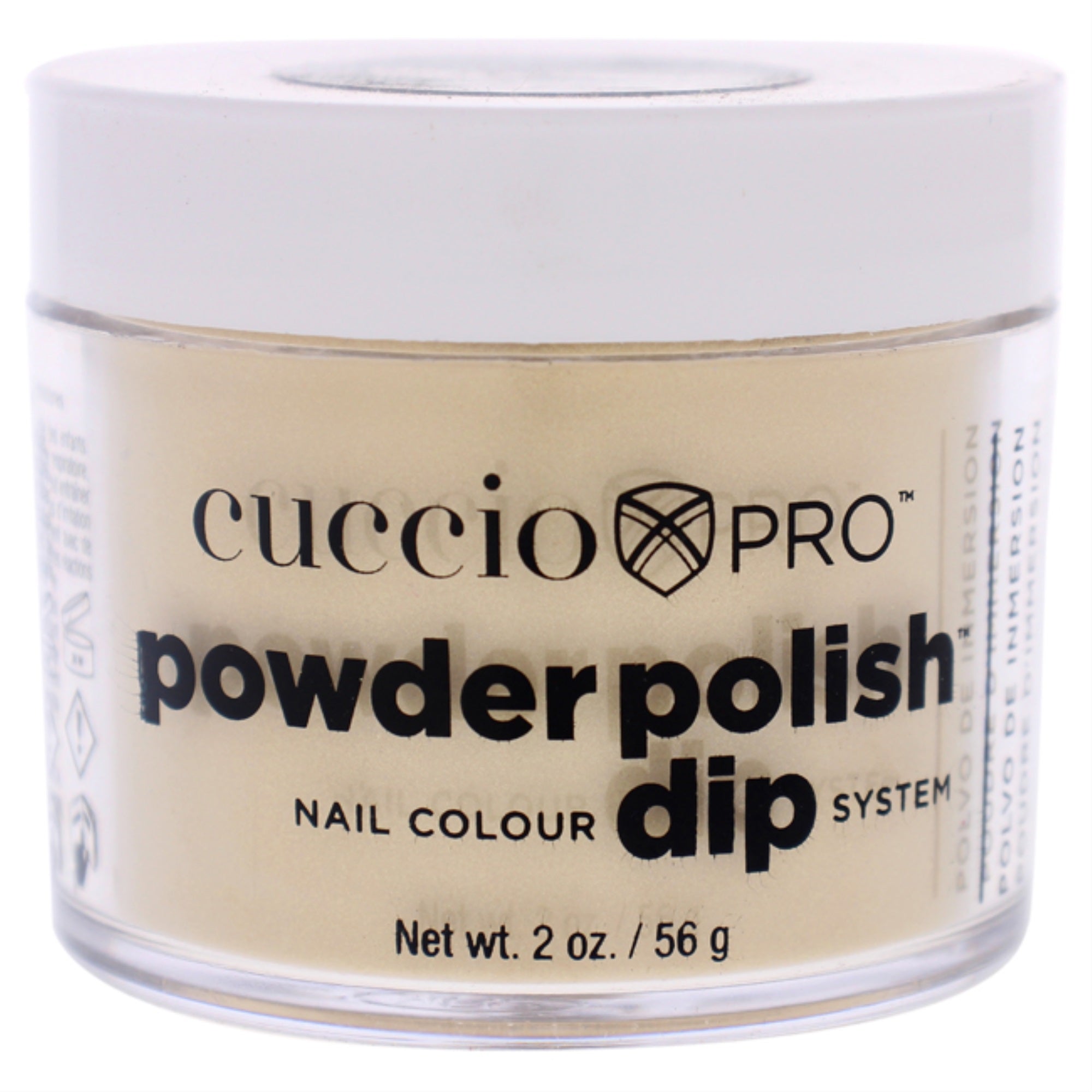 Pro Powder Polish Nail Colour Dip System - Metallic Lemon Gold by Cuccio Colour for Women - 1.6 oz Nail Powder