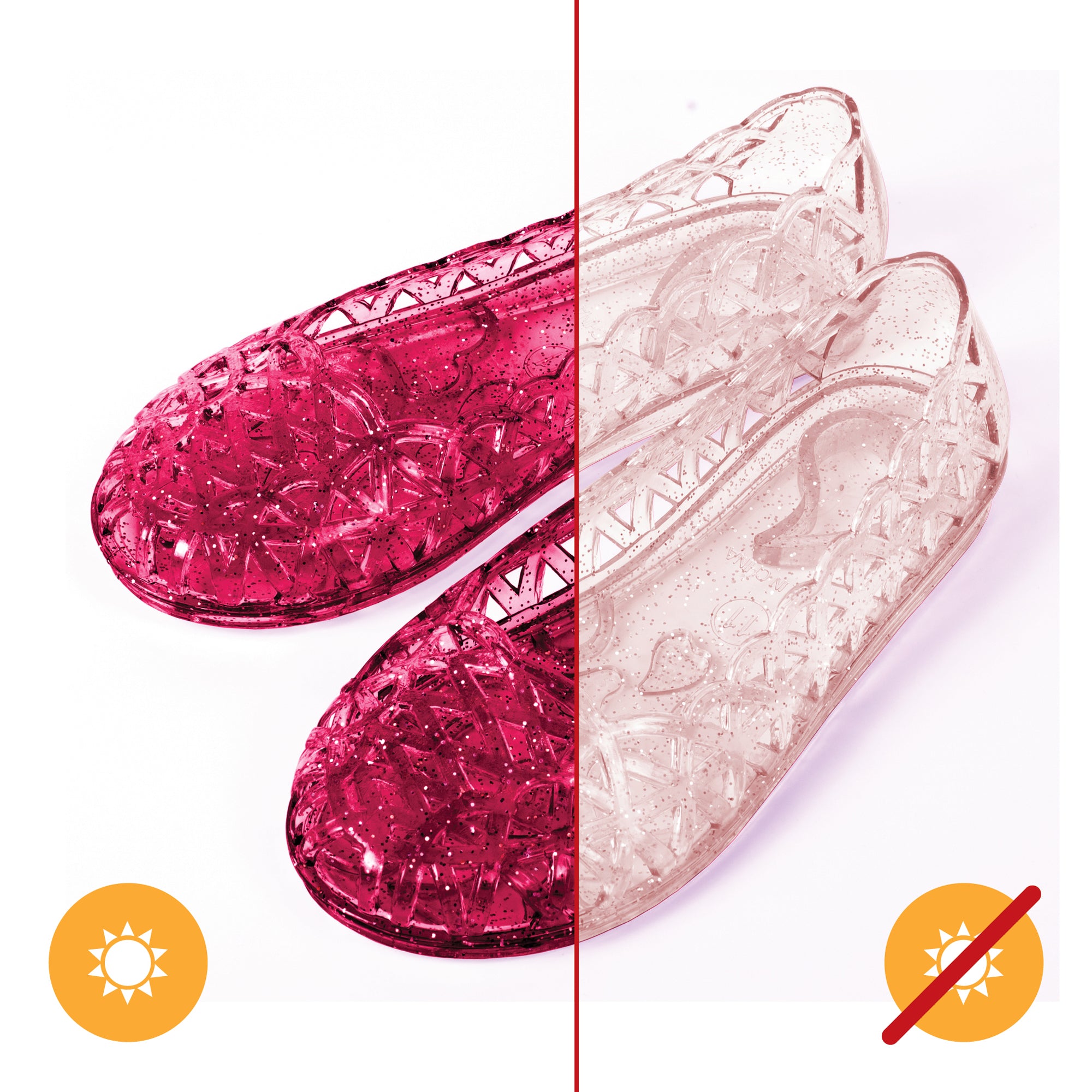 Heart Sole Girl Jellies Shoes - 8 Pink by DelSol for Kids - 1 Pair Shoes