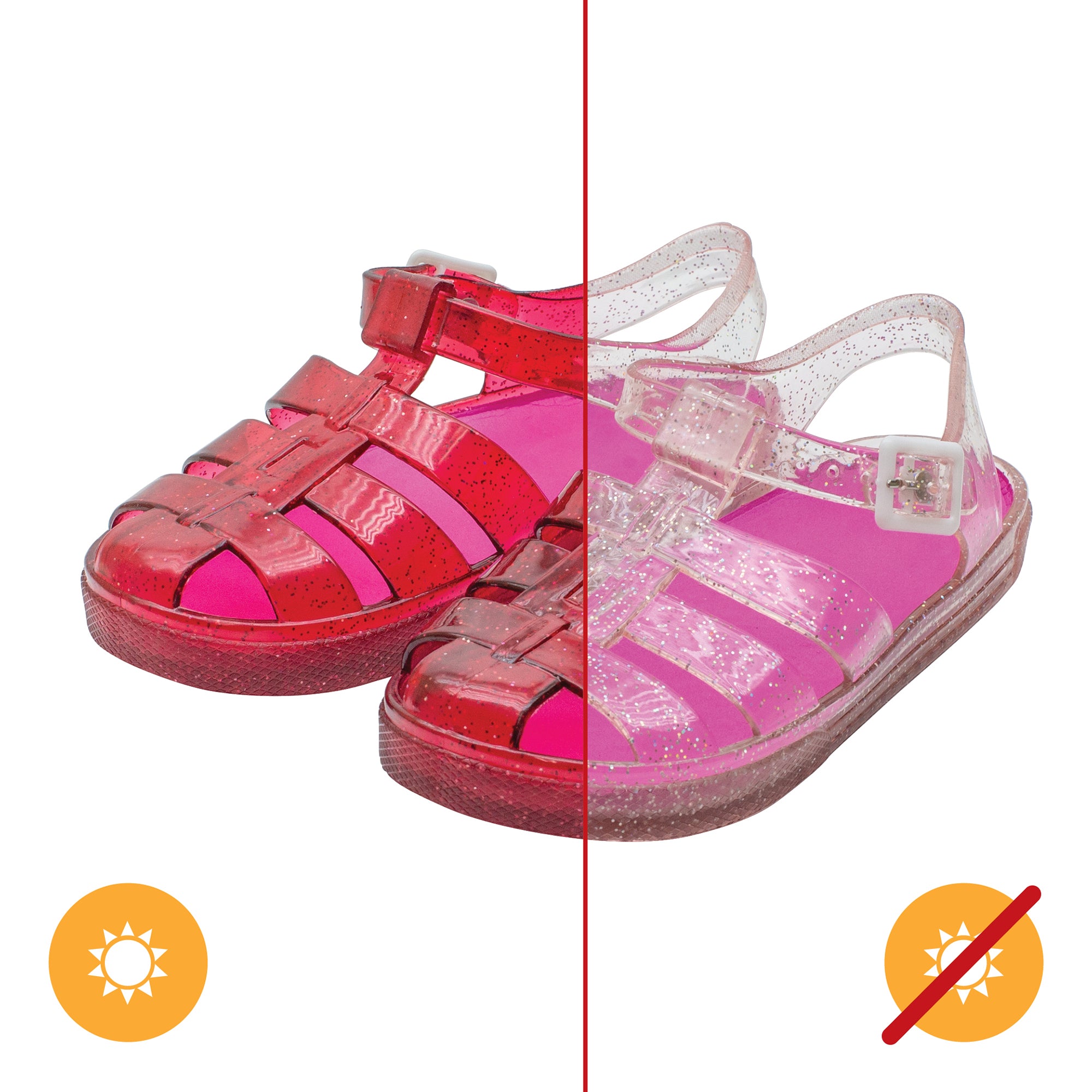 Gladiator Girl Jellies Sandal  7 Pink by DelSol for Kids  1 Pair Sandals