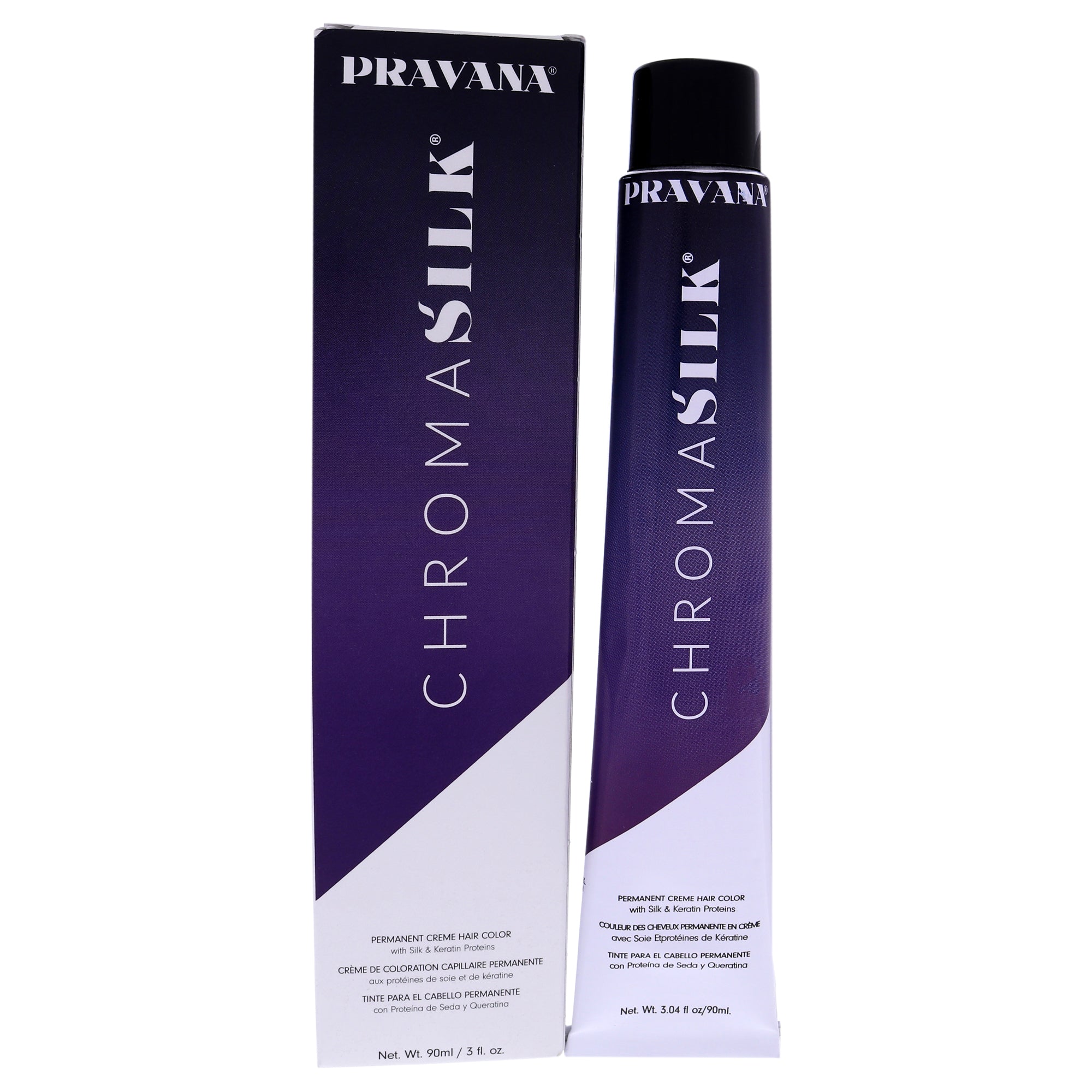 Chromasilk Creme Hair Color - 5.5 Light Mahogany Brown By Pravana For Unisex - 3 Oz Hair Color