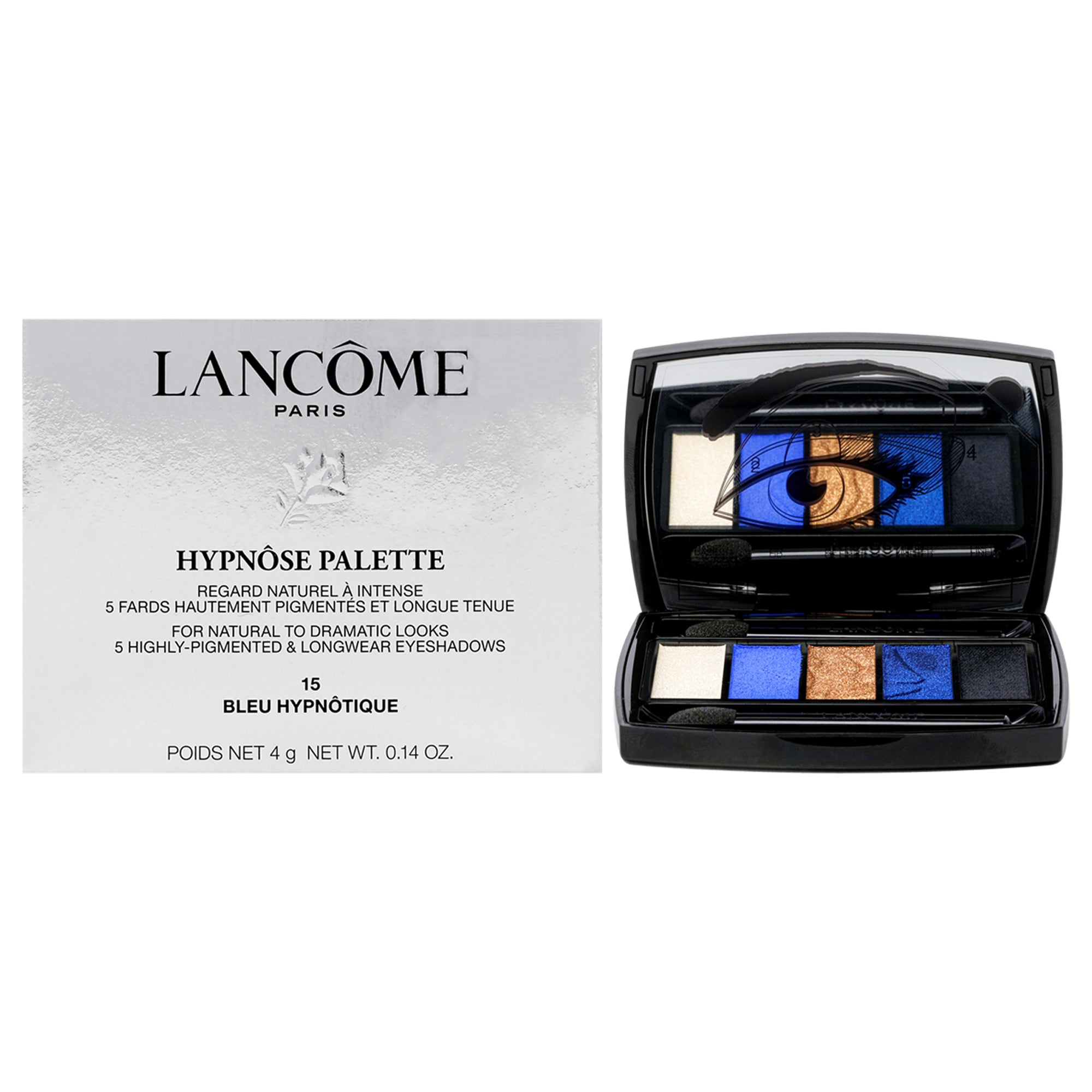 Hypnose 5-Color Eyeshadow Palette - 15 Bleu Hypnotique By Lancome For Women - 0.14 Oz Eyeshadow