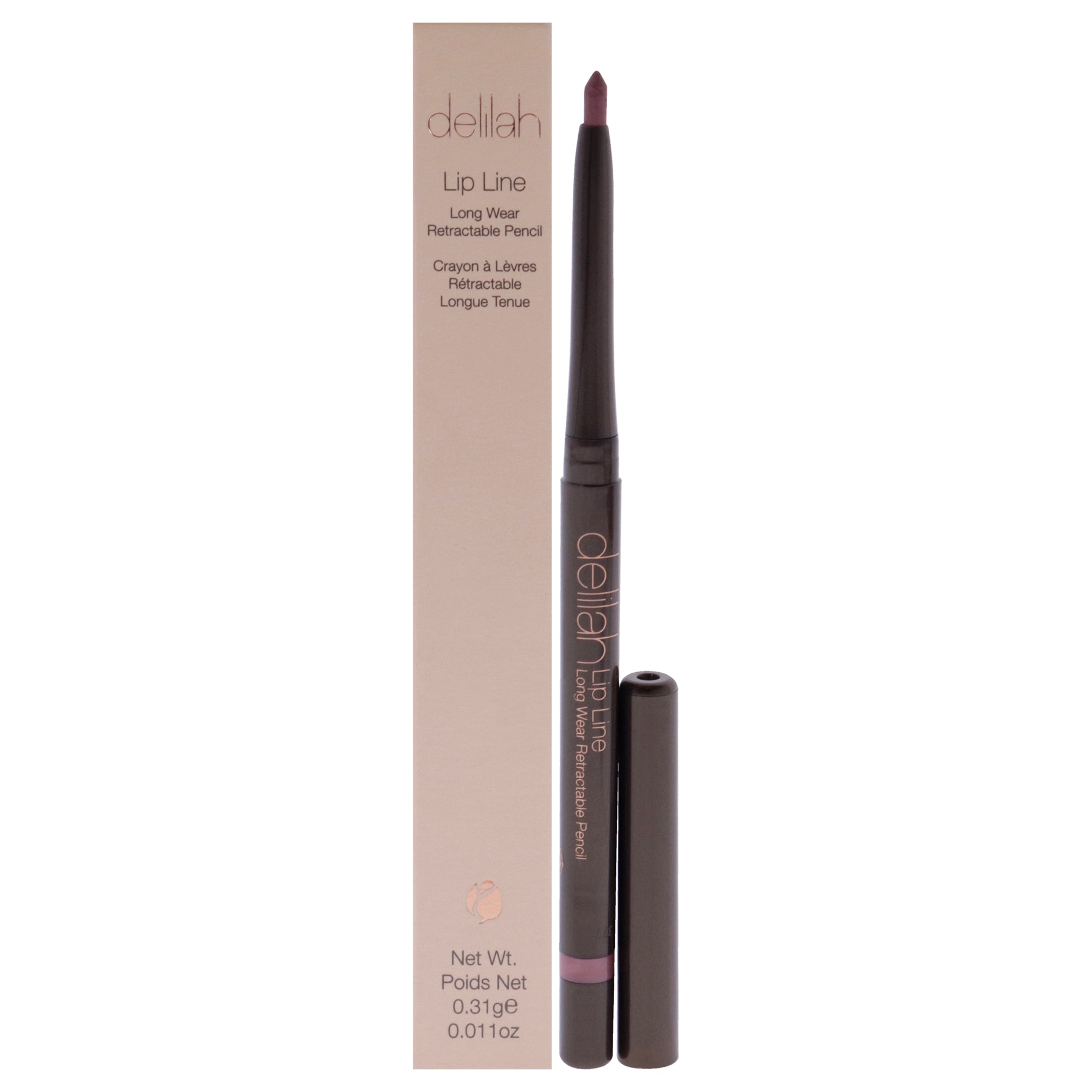 Lip Line Long Wear Retractable Pencil - Naked By Delilah For Women - 0.011 Oz Lip Liner