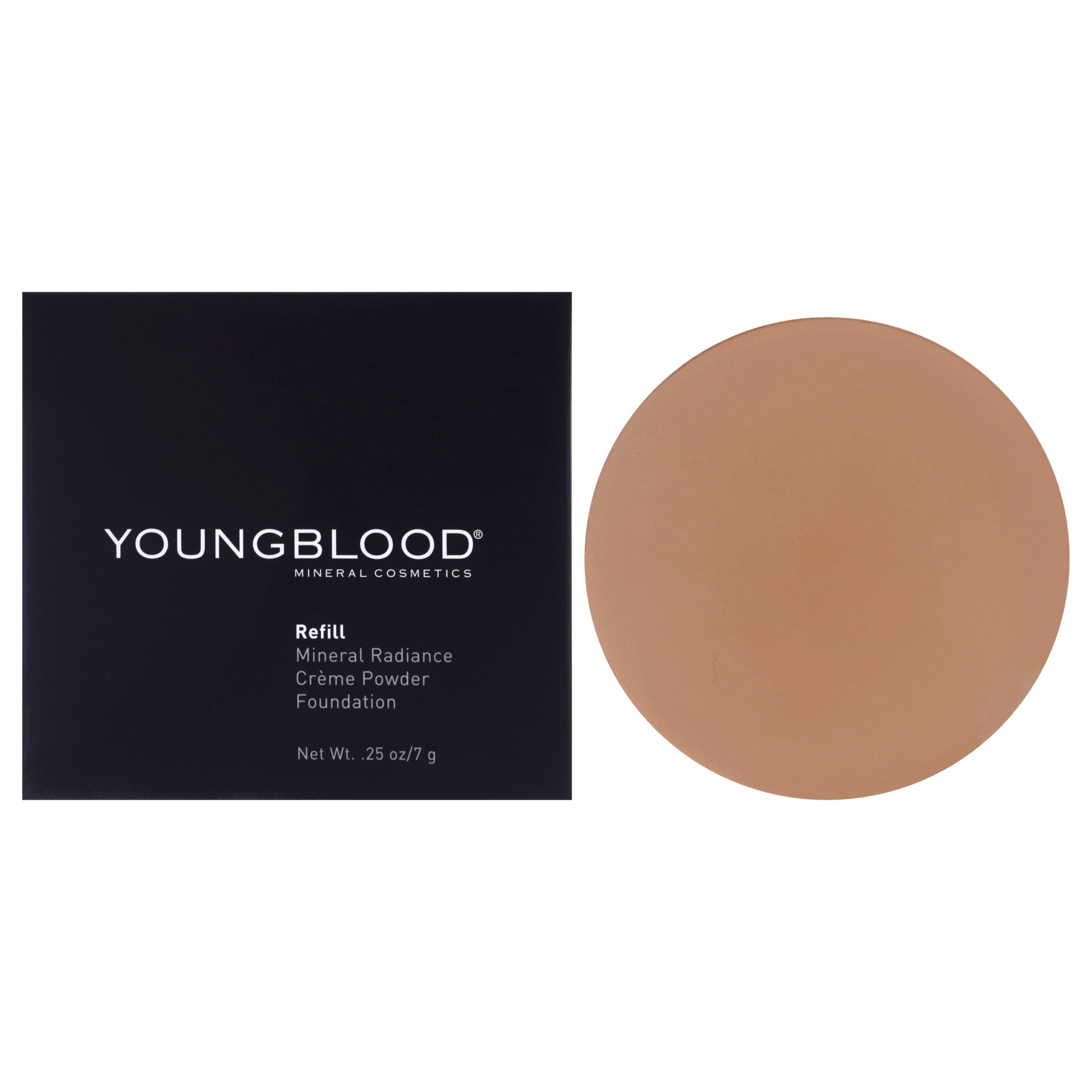 Mineral Radiance Creme Powder Foundation - Tawnee By Youngblood For Women - 0.25 Oz Foundation (Refill)