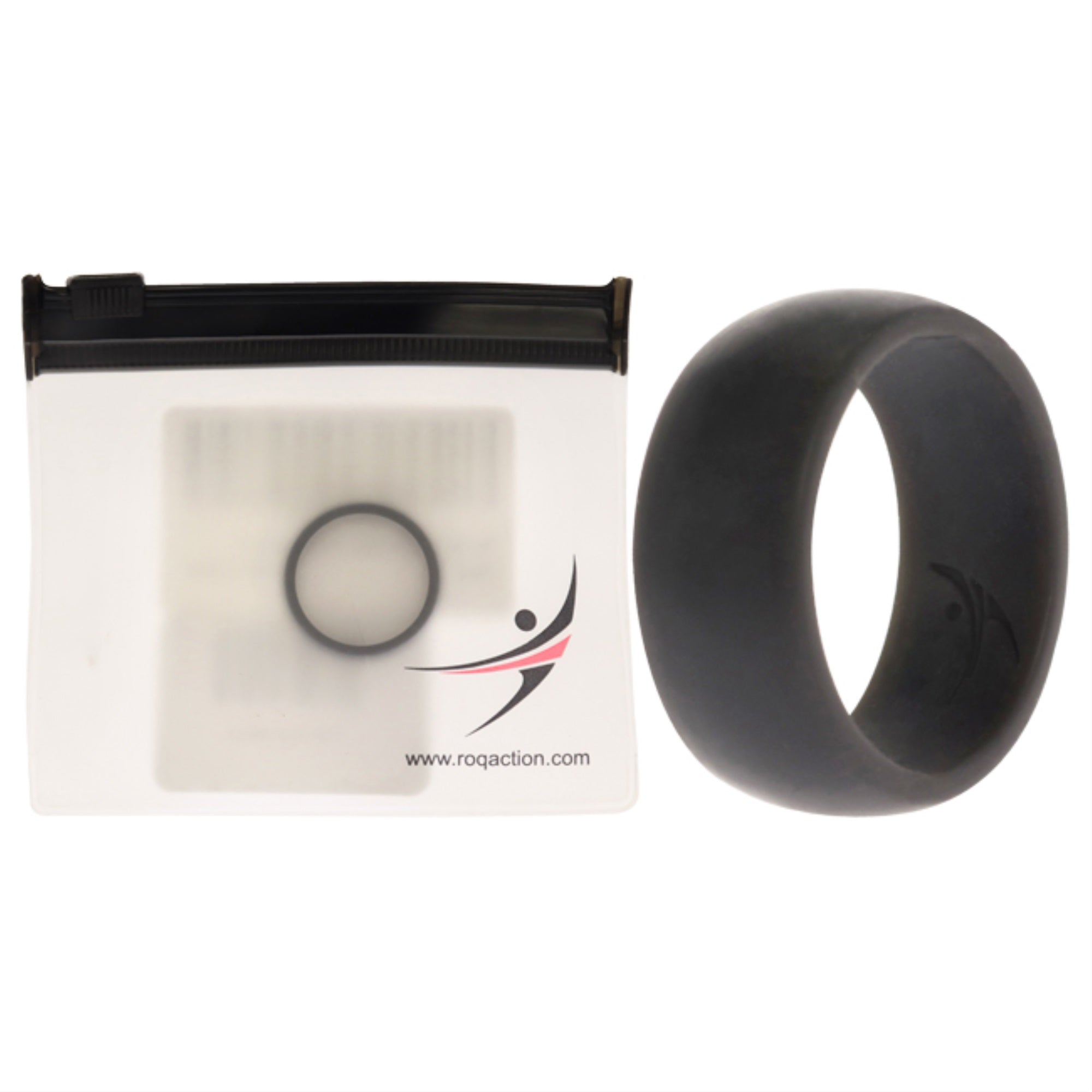 Silicone Wedding Ring - Grey By Roq For Men - 8 Mm Ring