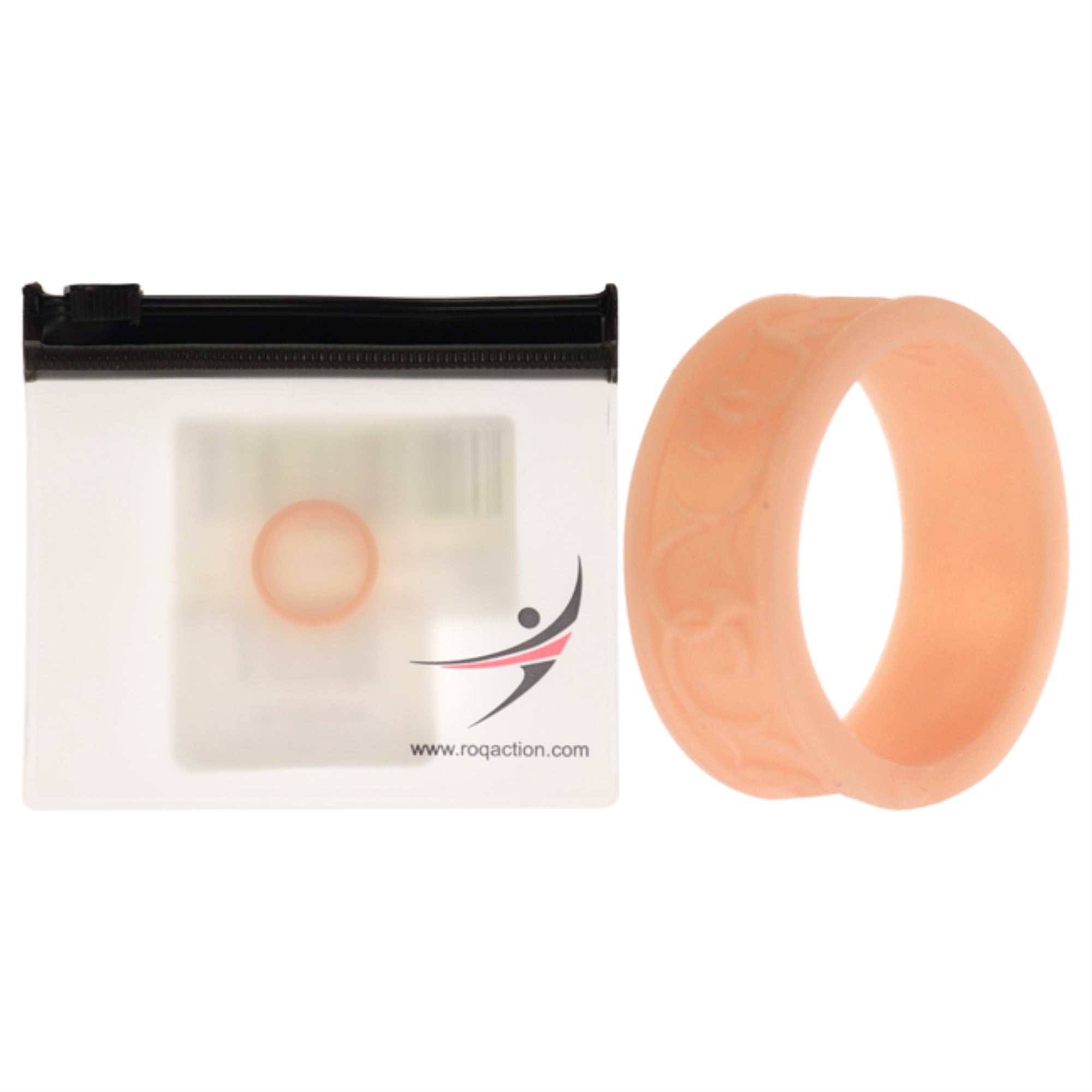 Silicone Wedding Flower Ring - Rose Gold By Roq For Women - 4 Mm Ring