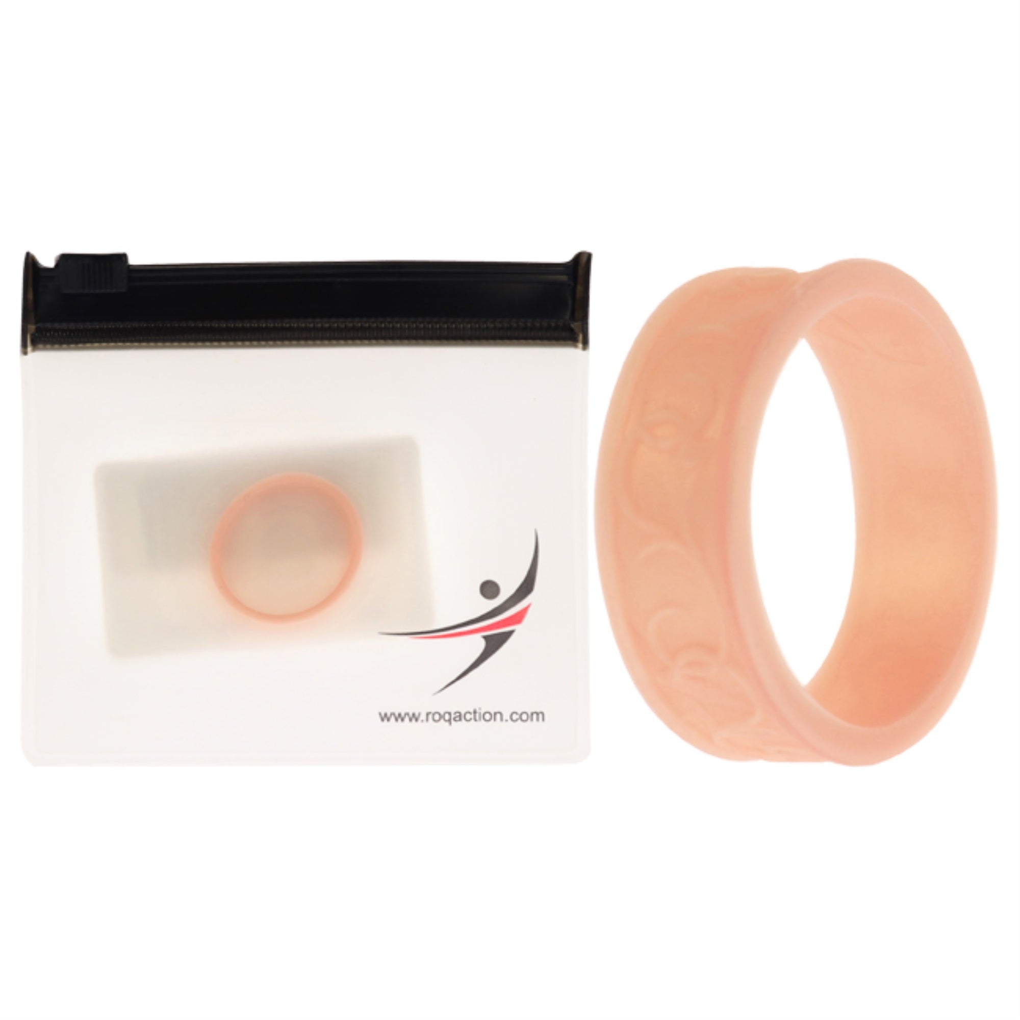 Silicone Wedding Flower Ring - Rose Gold By Roq For Women - 10 Mm Ring