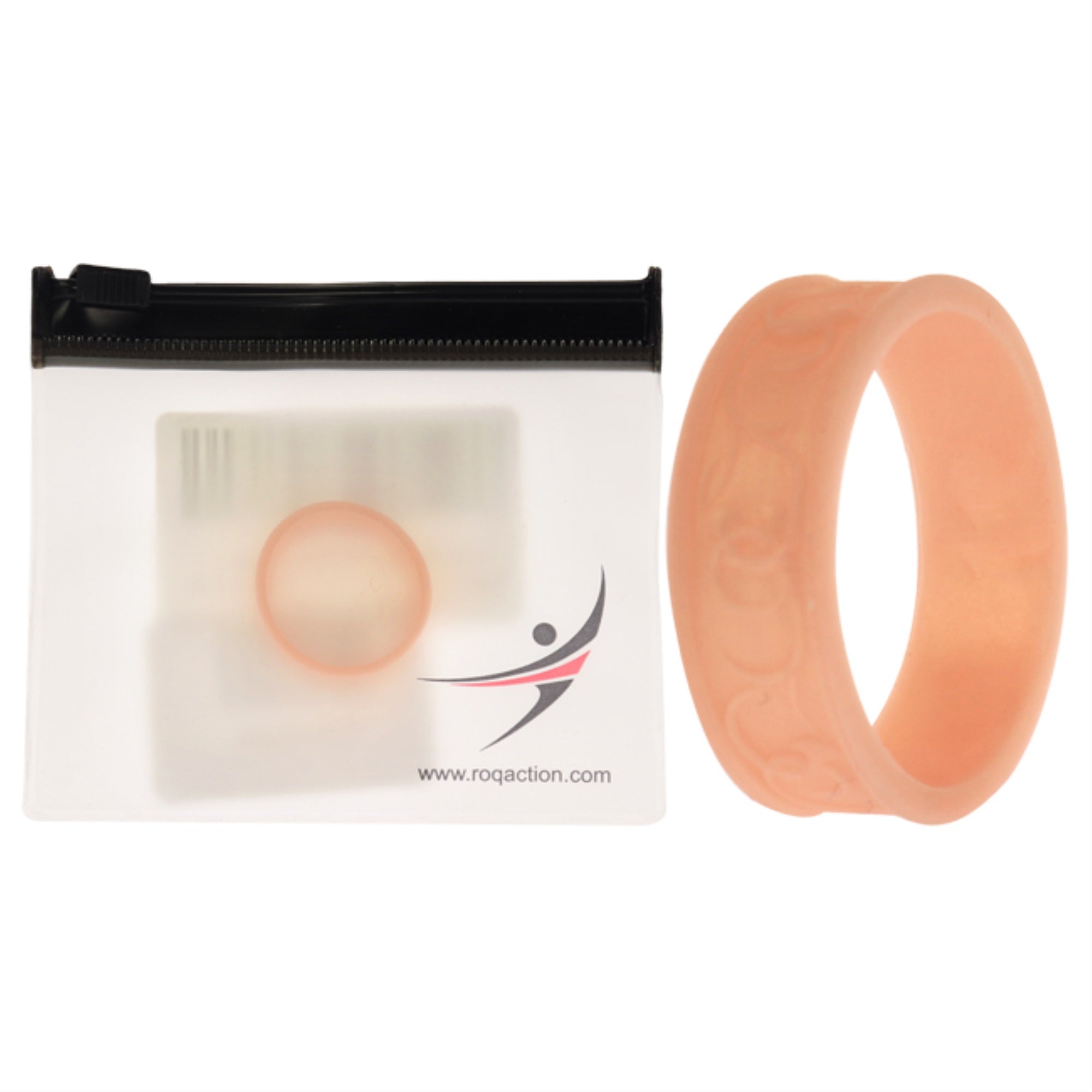 Silicone Wedding Flower Ring - Rose Gold By Roq For Women - 11 Mm Ring