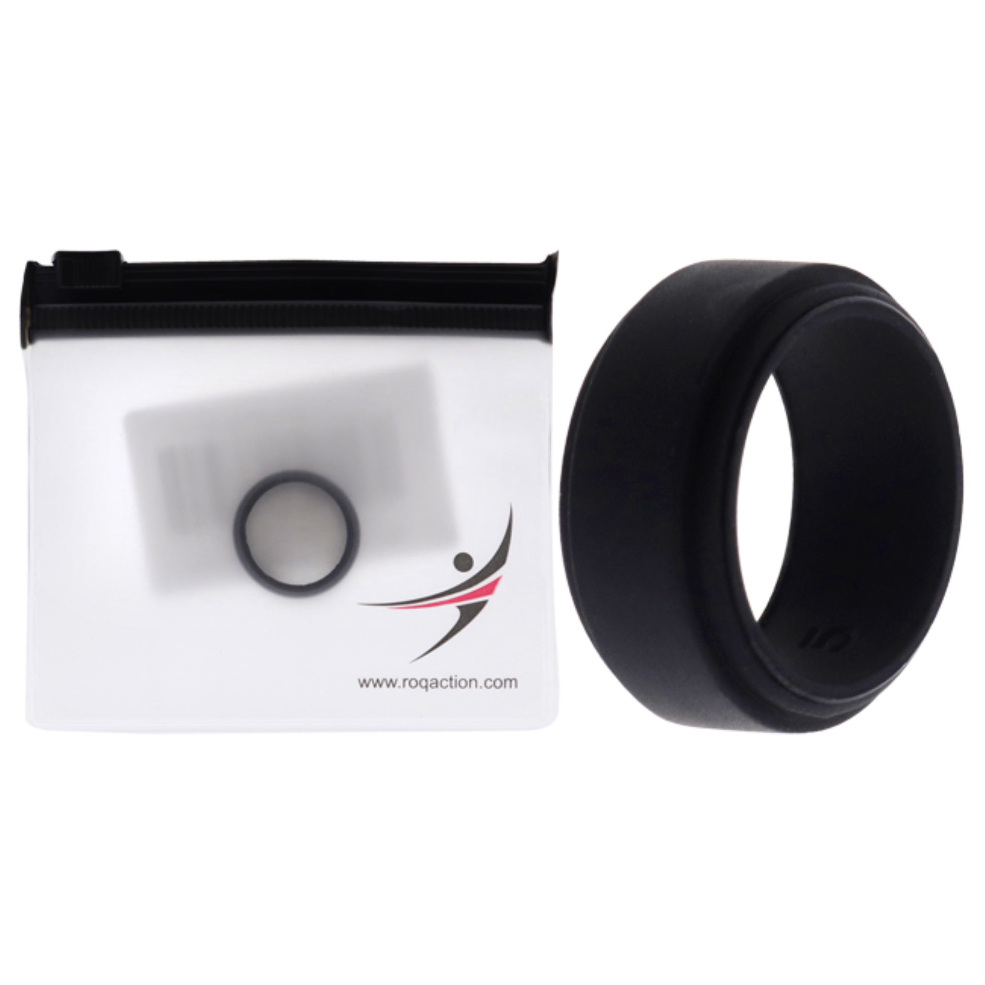 Silicone Wedding Step Single Ring - Black By Roq For Men - 5 Mm Ring