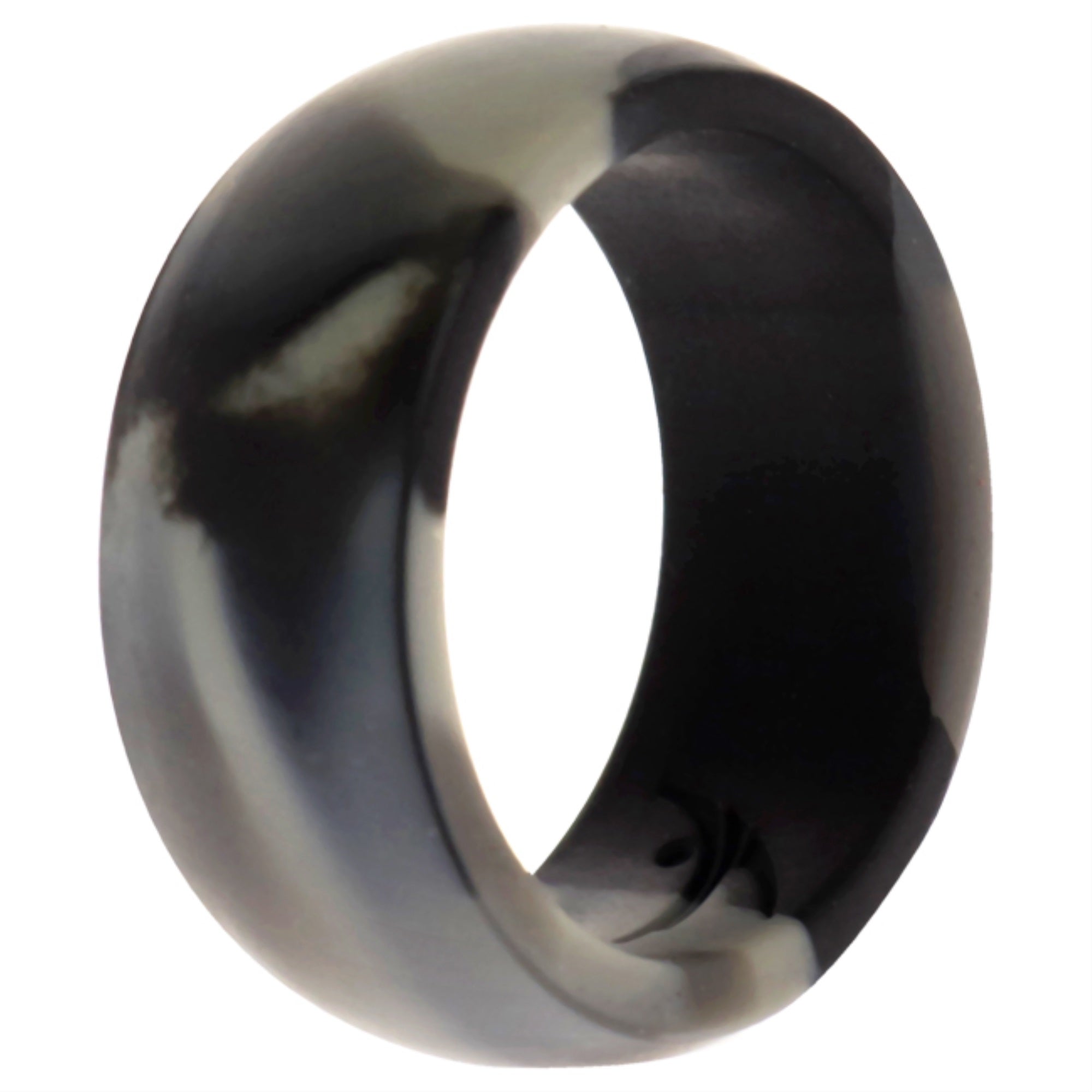 Silicone Wedding Ring - Black-Camo By Roq For Men - 8 Mm Ring