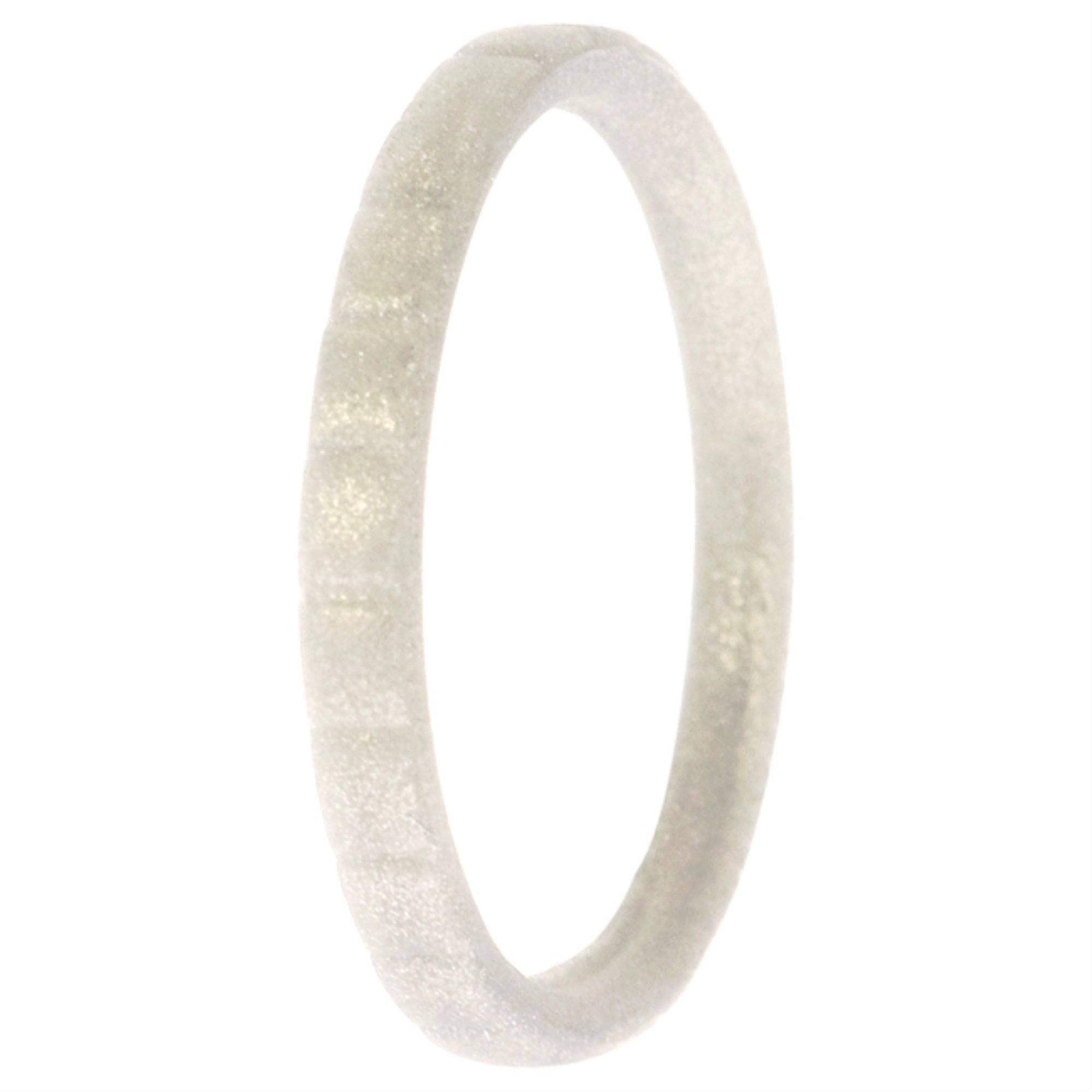Silicone Wedding Stackble Lines Single Ring - Silver By Roq For Women - 11 Mm Ring
