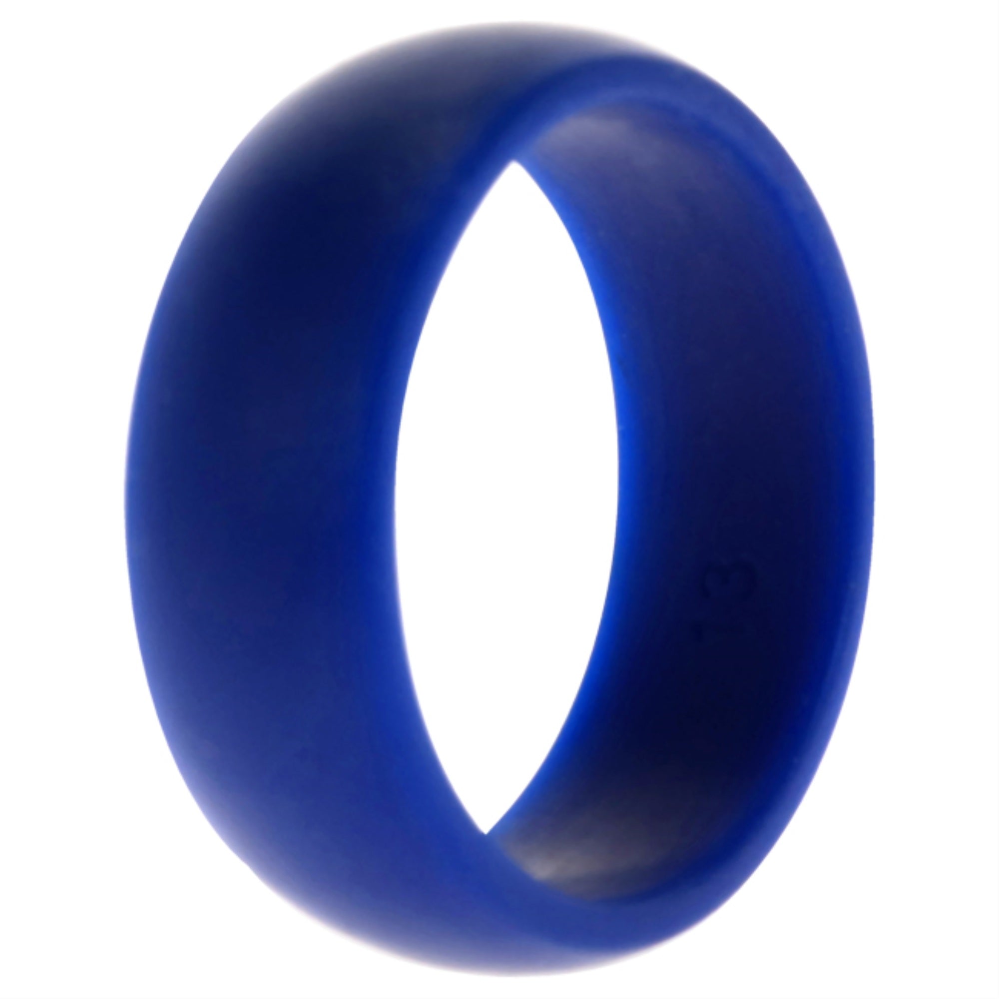Silicone Wedding Ring Dome Style - Blue By Roq For Men - 13 Mm Ring