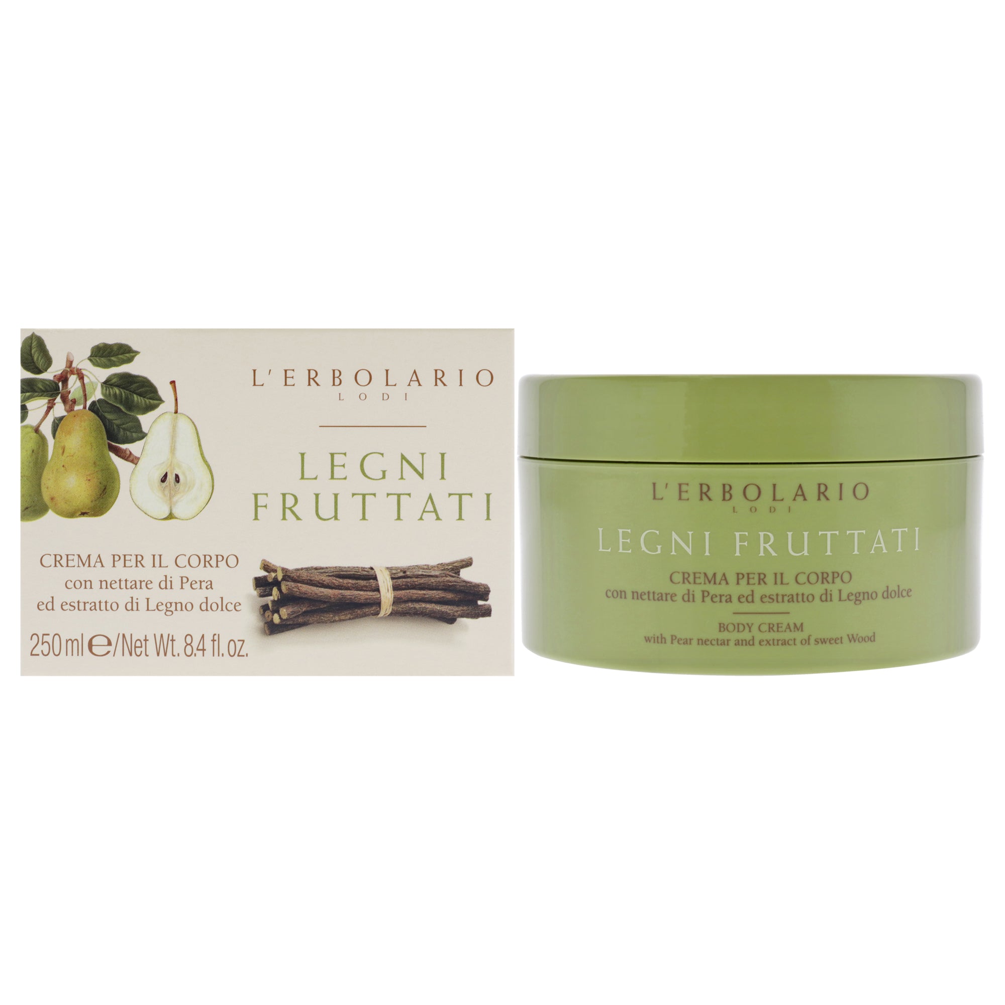 Body Cream - Pear Nectar And Sweet Woods By Lerbolario For Unisex - 8.4 Oz Body Cream