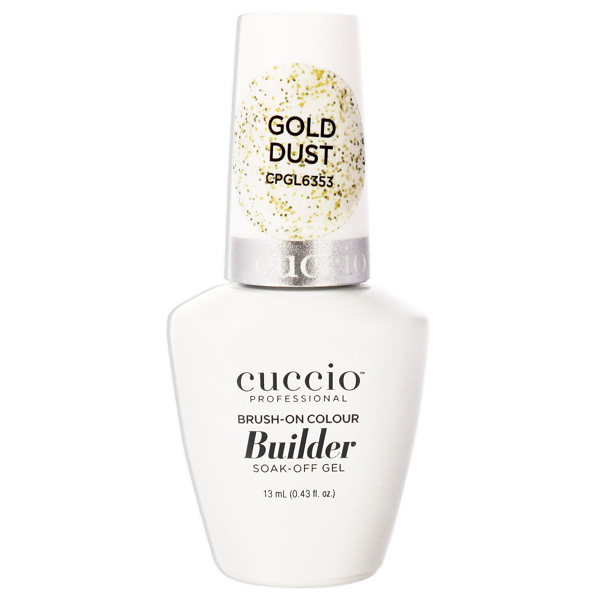 Brush-On Colour Builder Soak Off Gel - Gold Dust By Cuccio Pro For Women - 0.43 Oz Nail Polish