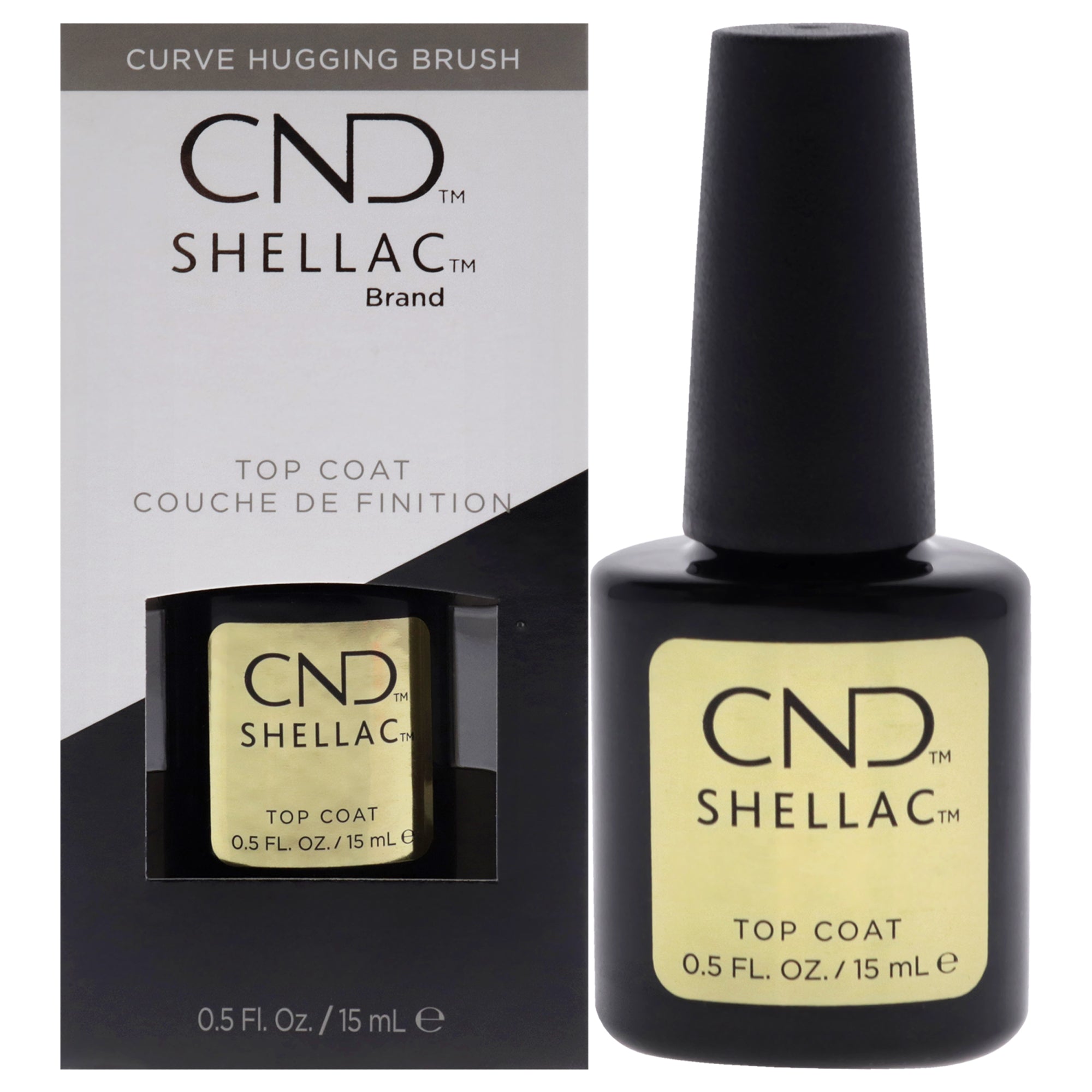 Shellac Nail Color - Original Top Coat By Cnd For Women - 0.5 Oz Nail Polish