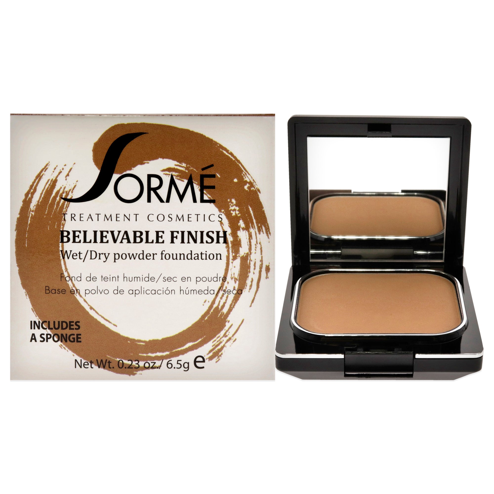 Believable Finish Powder Foundation  Golden Honey by Sorme Cosmetics for Women  0.23 oz Foundation