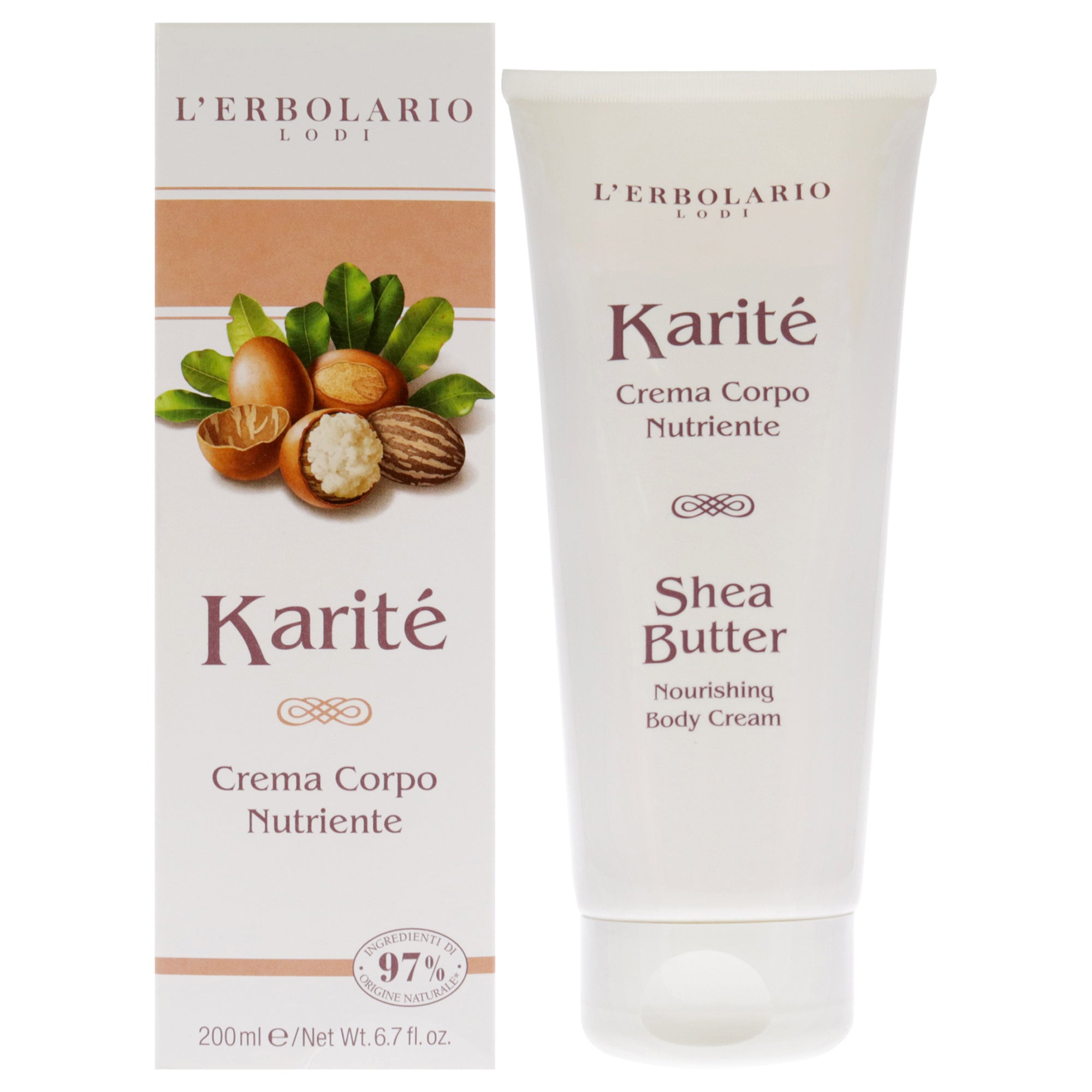 Nourishing Body Cream - Shea Butter By Lerbolario For Unisex - 6.7 Oz Cream