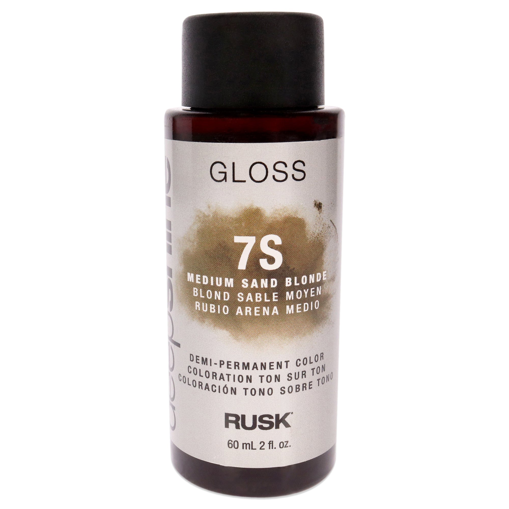 Deepshine Gloss DemiPermanent Color  7S Medium Sand Blonde by Rusk for Unisex  2 oz Hair Color