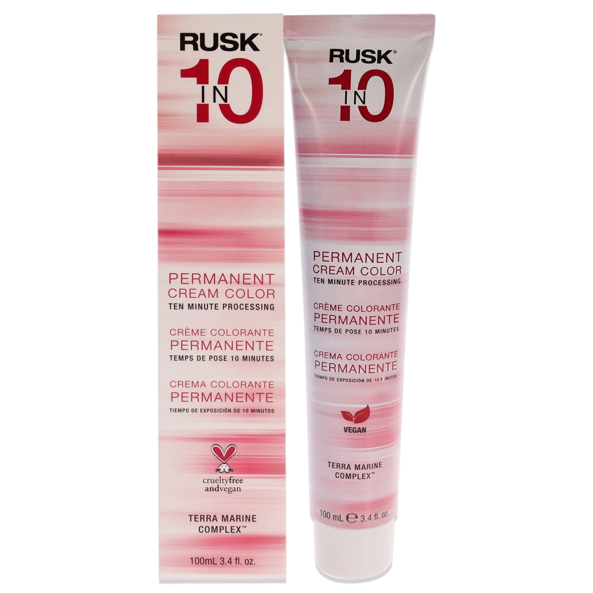 Permanent Cream Color In10  8S Light Sand Blonde by Rusk for Unisex  3.4 oz Hair Color