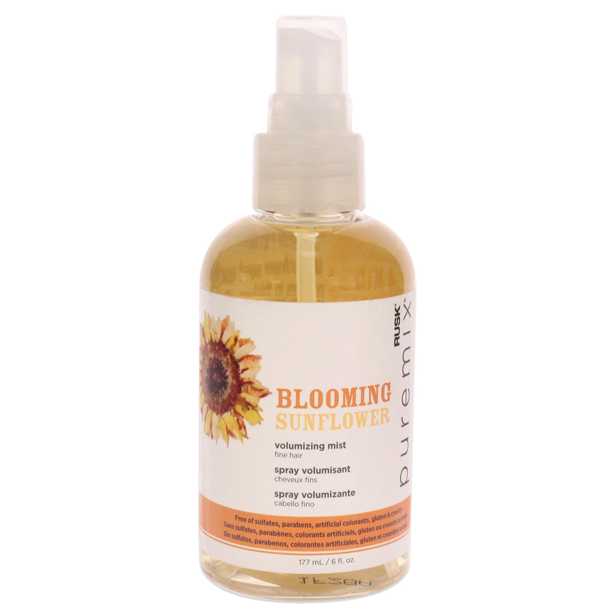 Puremix Blooming Sunflower Volumizing Mist  Fine Hair by Rusk for Unisex  6 oz Hair Mist