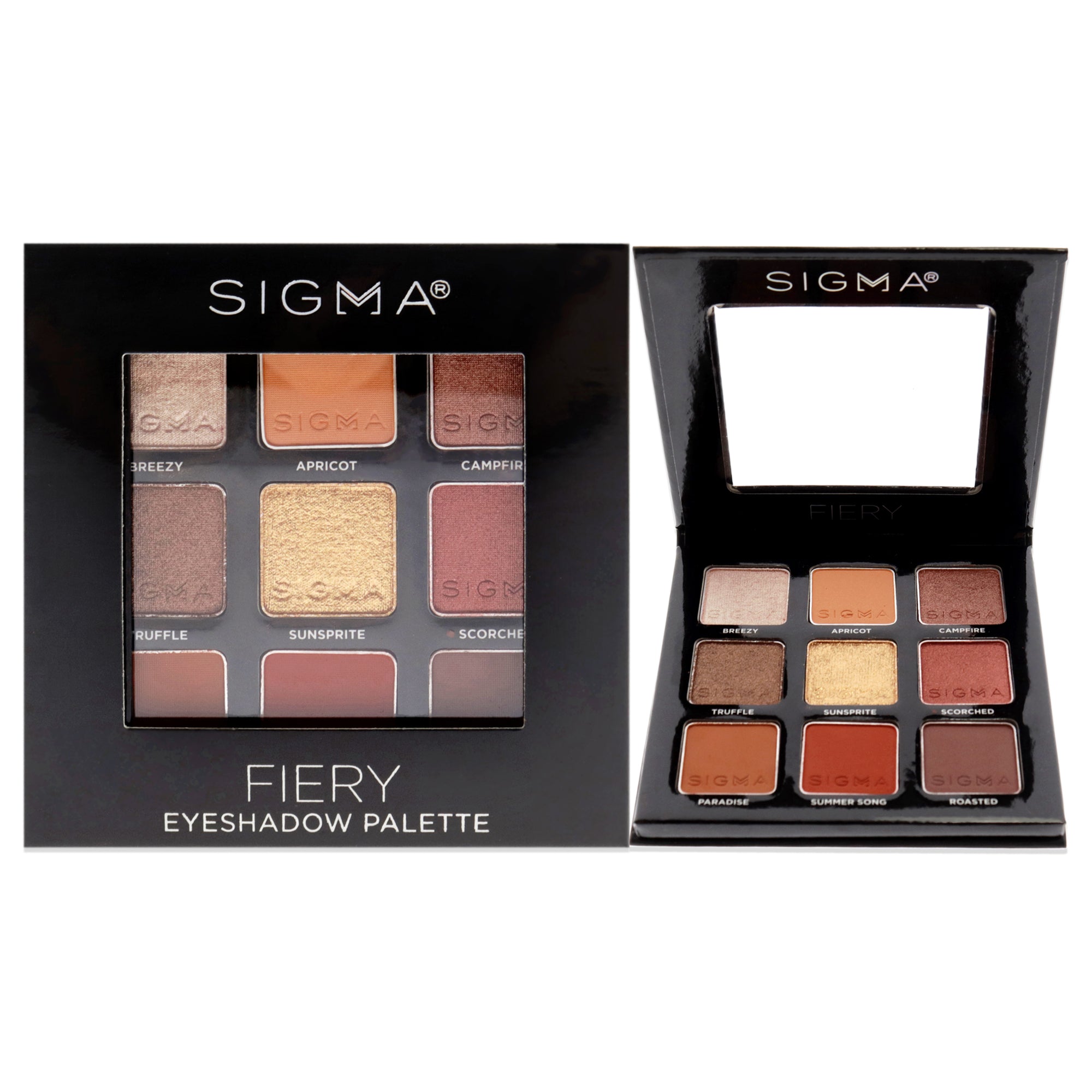 Eyeshadow Palette - Fiery By Sigma For Women - 0.32 Oz Eye Shadow