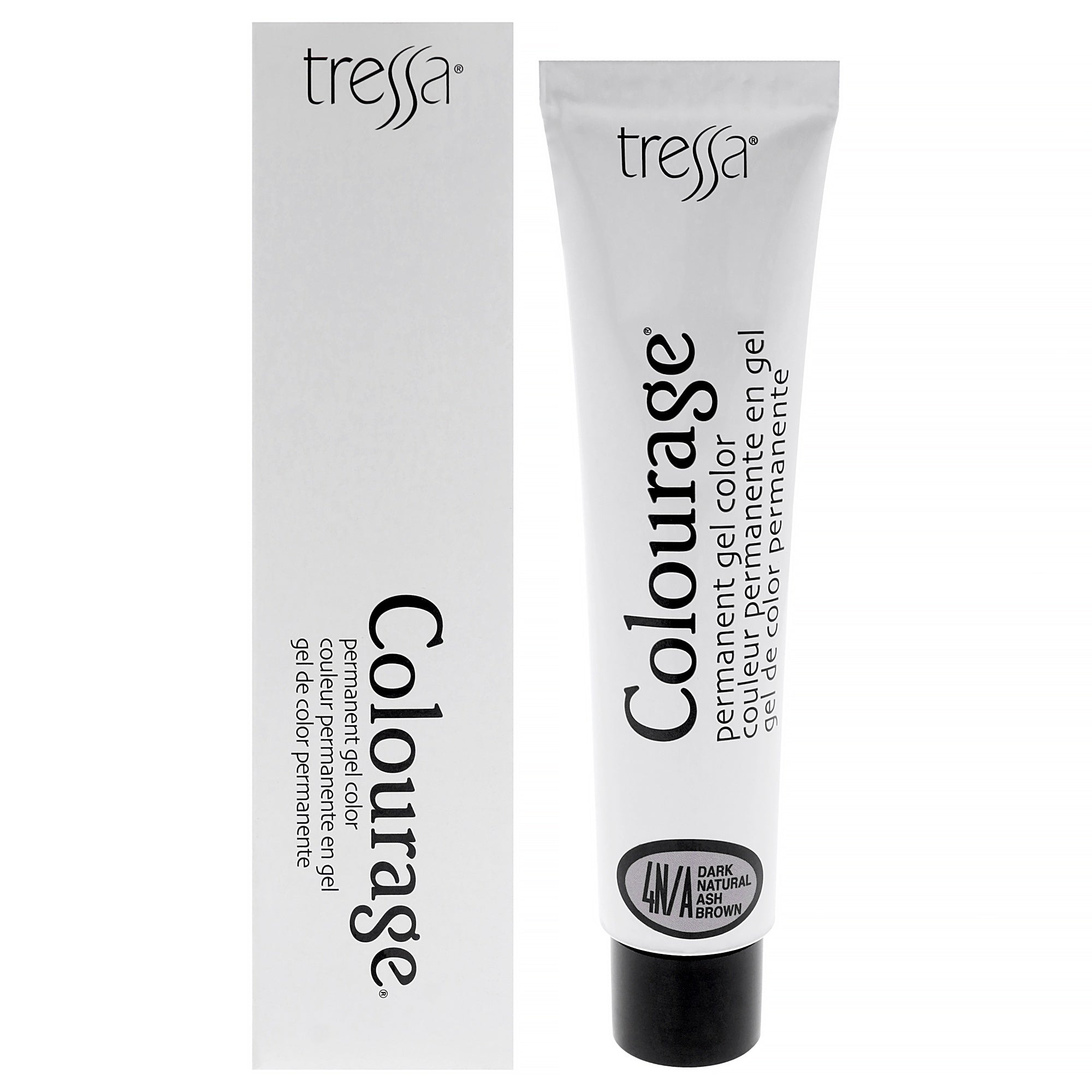 Colourage Permanent Gel Color  4NA Dark Natural Ash Brown by Tressa for Unisex  2 oz Hair Color