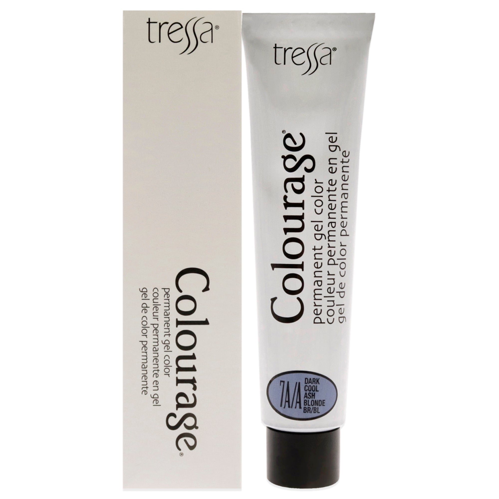 Colourage Permanent Gel Color  7AA Dark Cool Ash Blonde by Tressa for Unisex  2 oz Hair Color