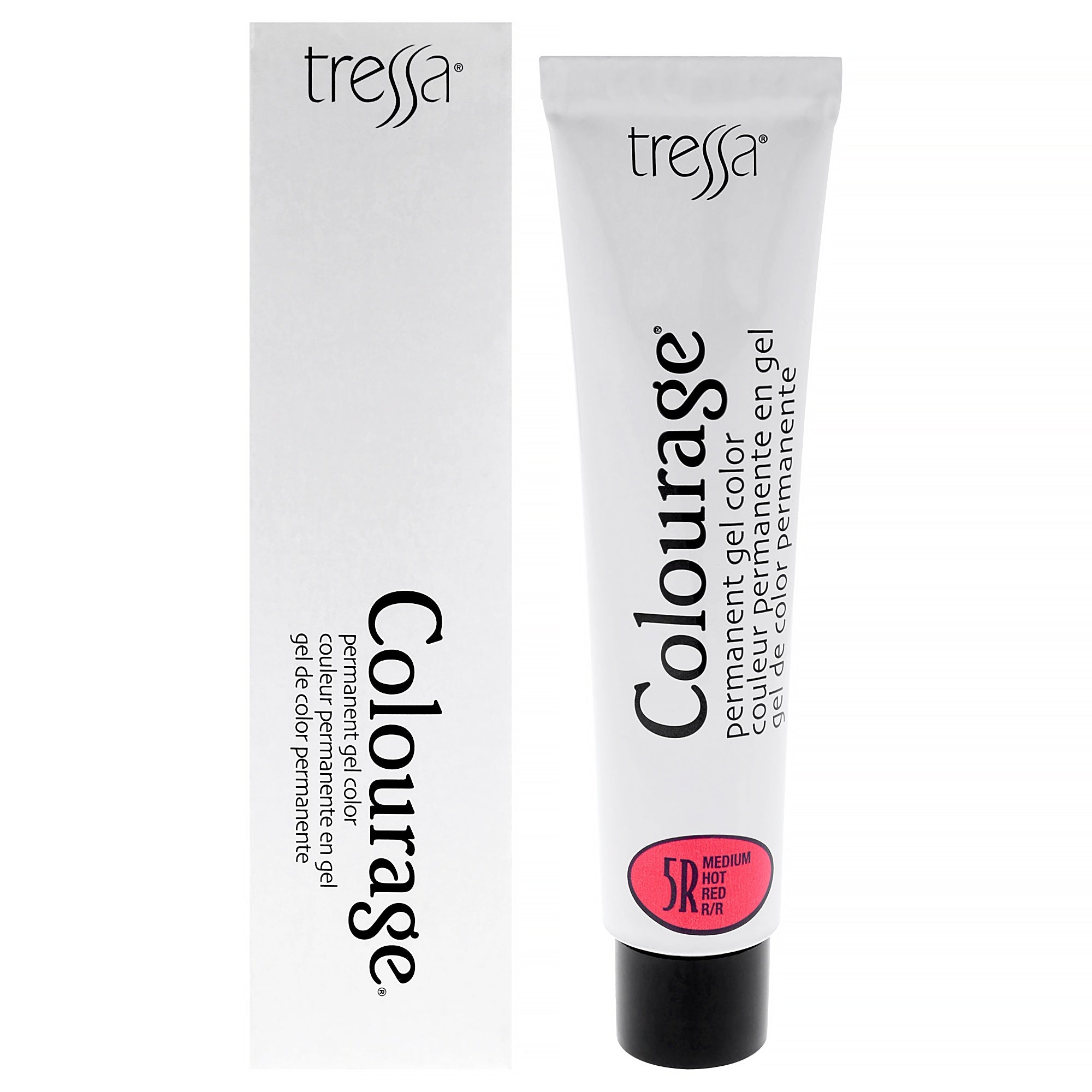 Colourage Permanent Gel Color  5R Medium Hot Red by Tressa for Unisex  2 oz Hair Color