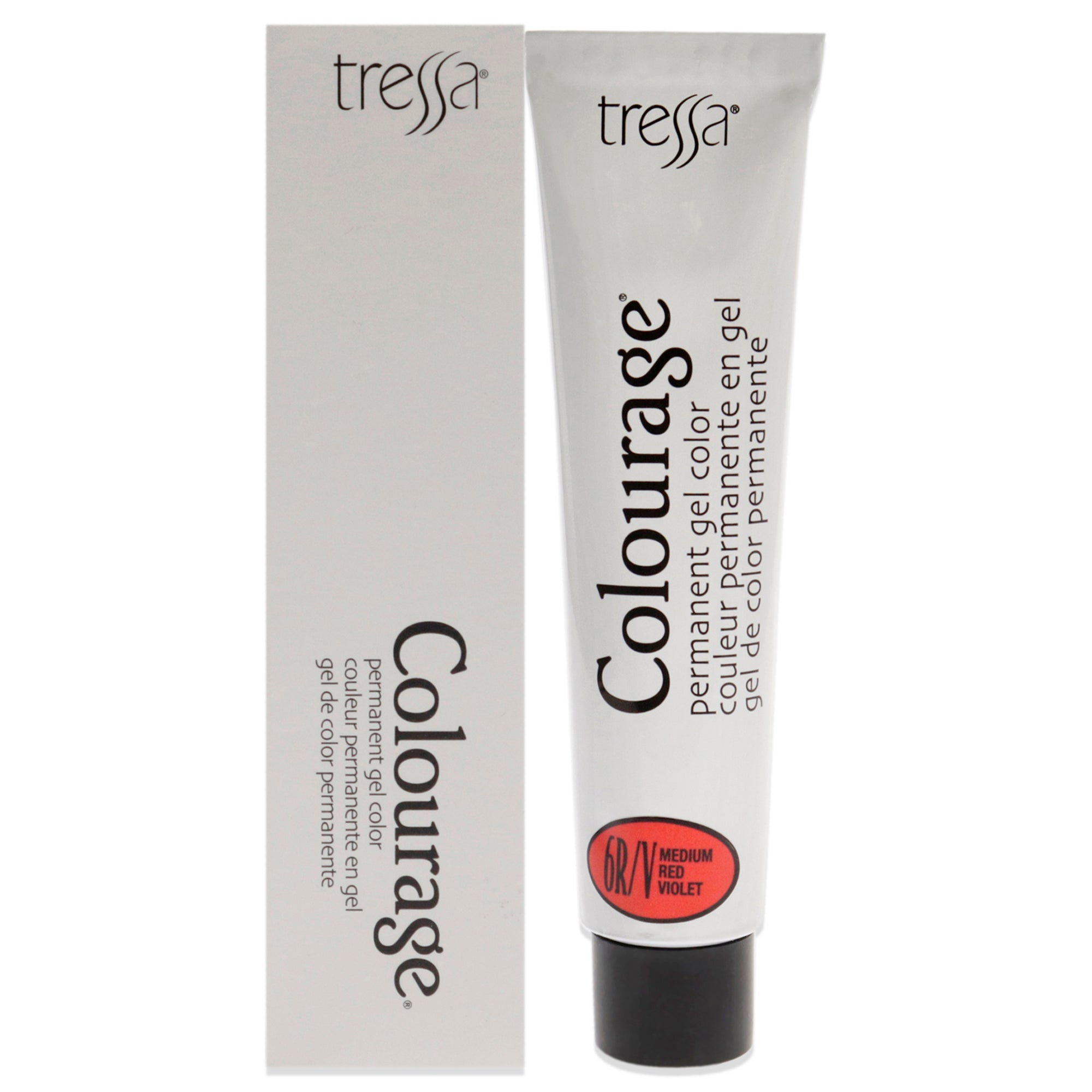 Colourage Permanent Gel Color  6RV Medium Red Violet by Tressa for Unisex  2 oz Hair Color