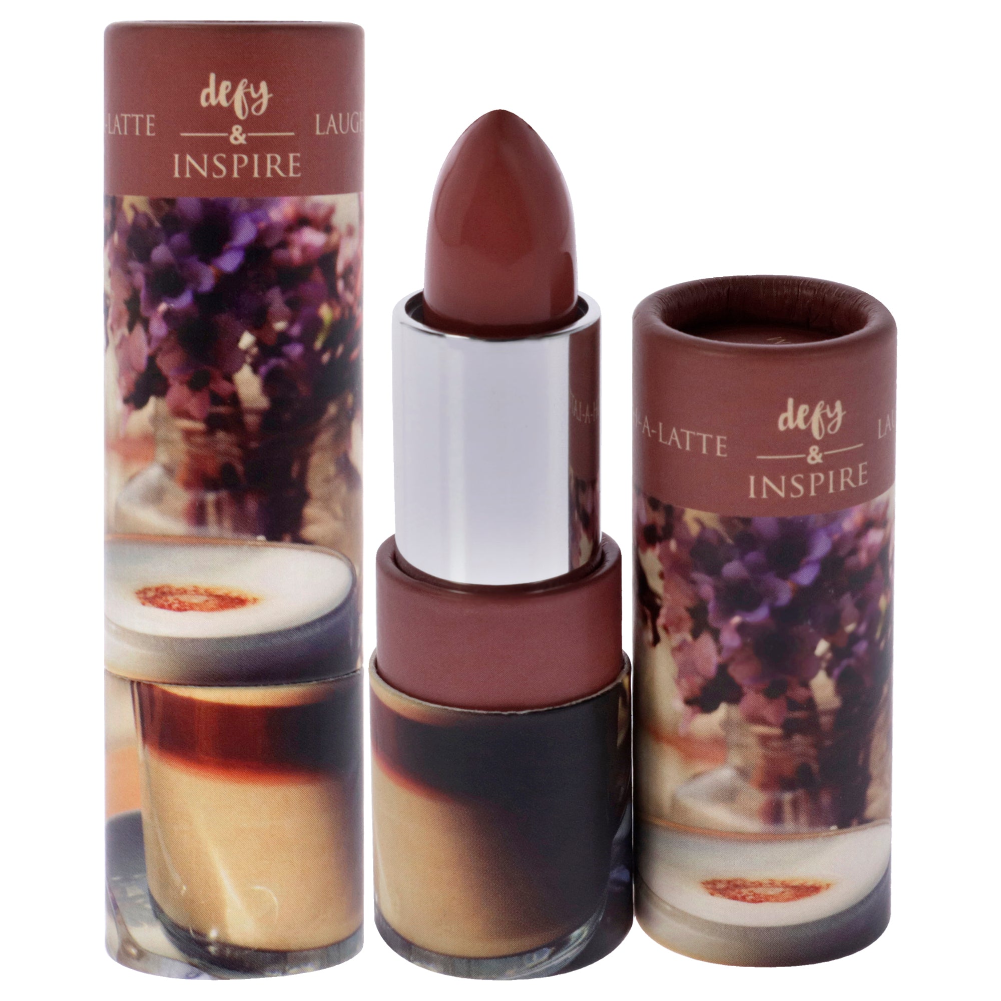 Cream Lipstick  02 LaughALatte by Defy and Inspire for Women  0.134 oz Lipstick