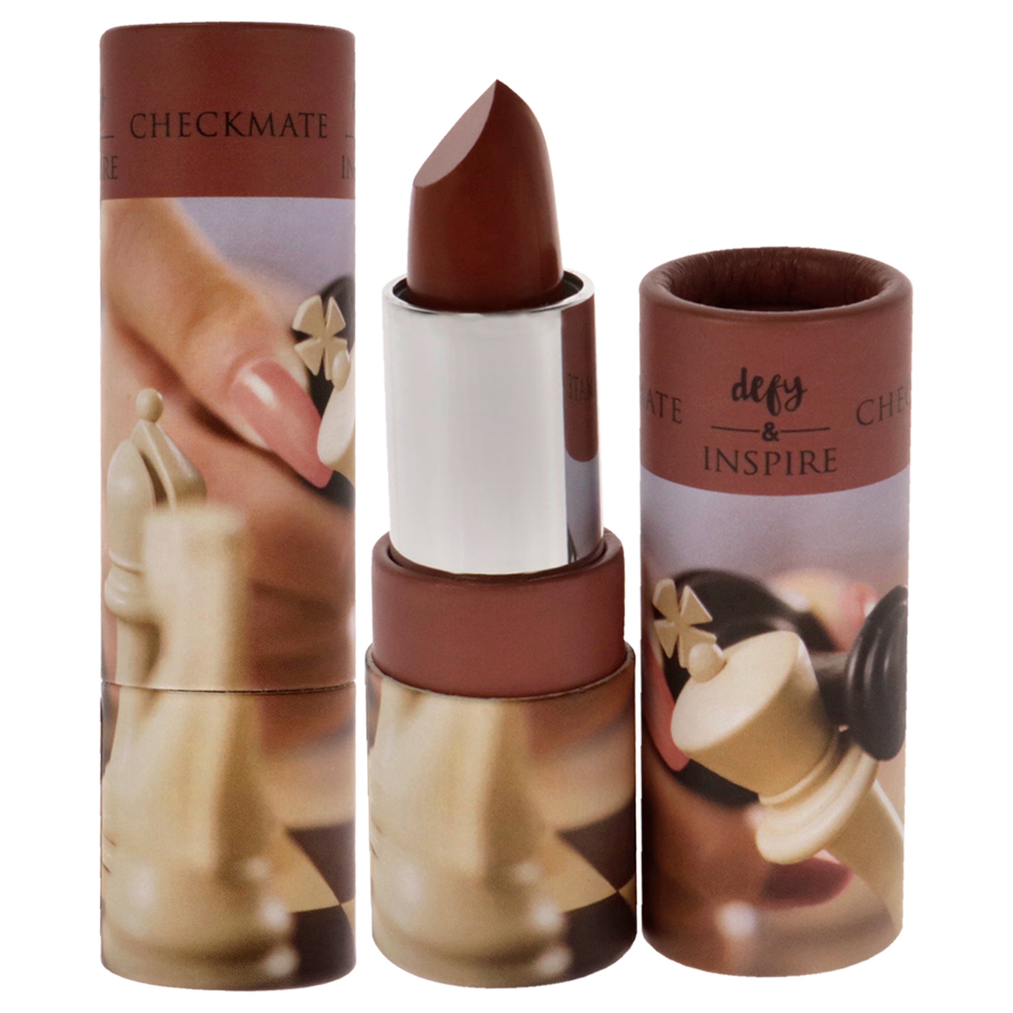 Cream Lipstick  03 CheckMate by Defy and Inspire for Women  0.134 oz Lipstick