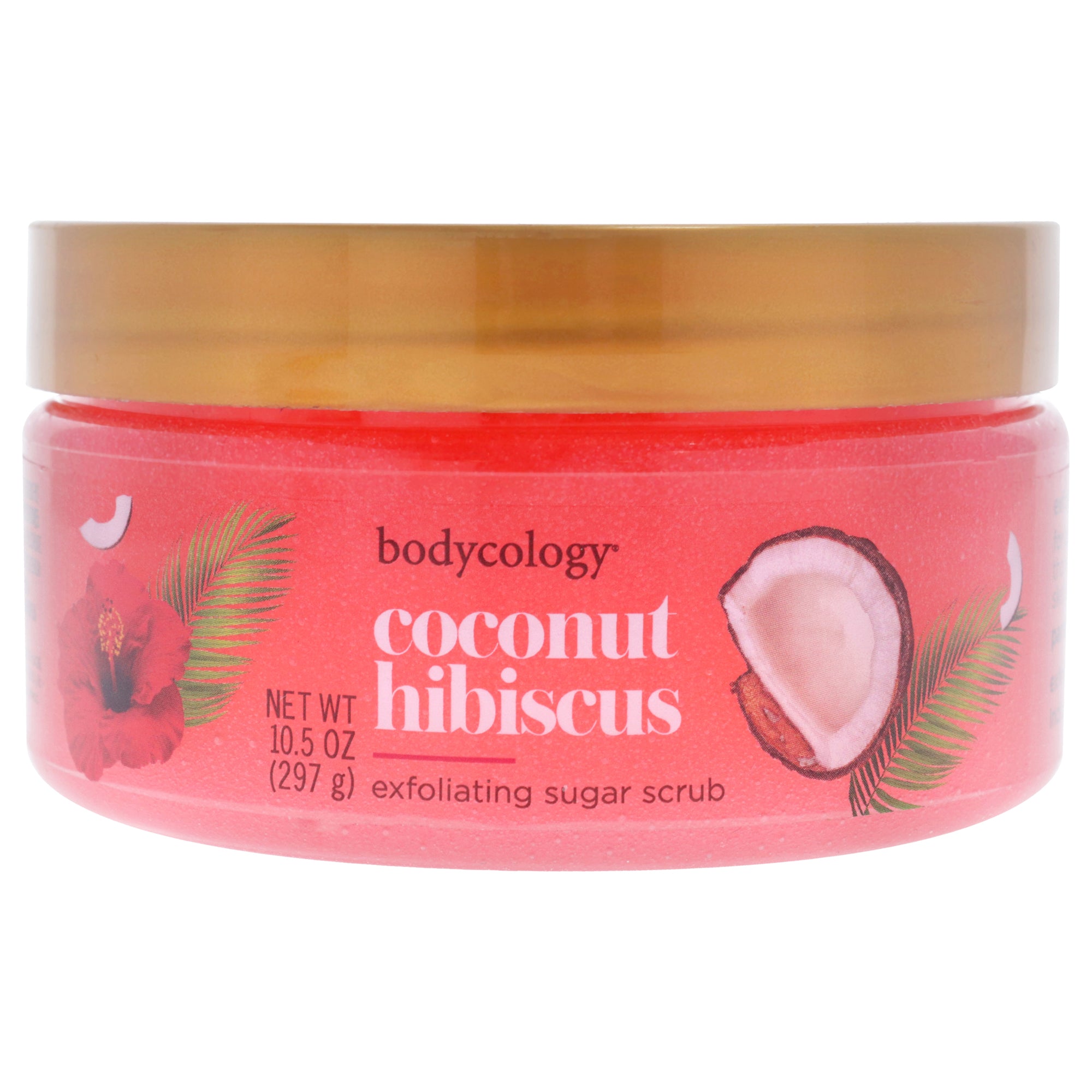 Coconut Hibiscus Exfoliating Sugar Scrub by Bodycology for Women  10.5 oz Scrub