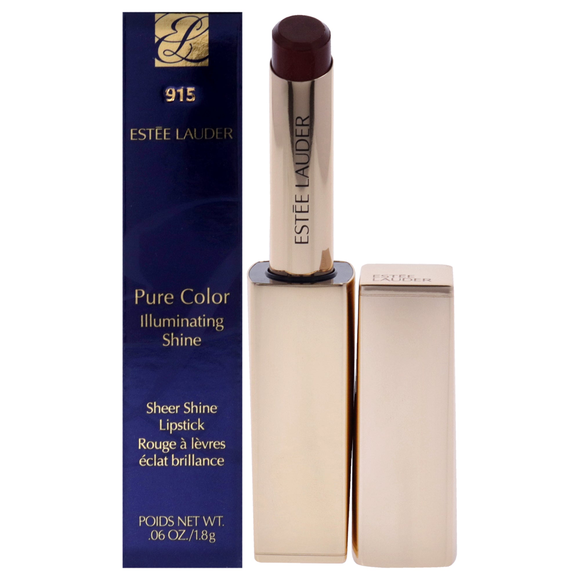 Pure Color Illuminating Shine Lipstick - 915 Royalty By Estee Lauder For Women - 0.06 Oz Lipstick