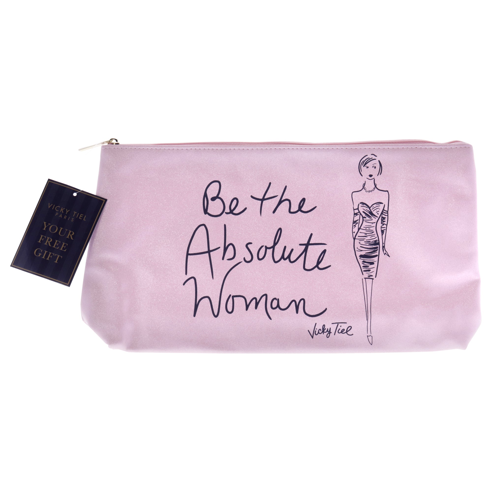 Be The Absolute - Pink By Vicky Tiel For Women - 1 Pc Cosmetic Bag